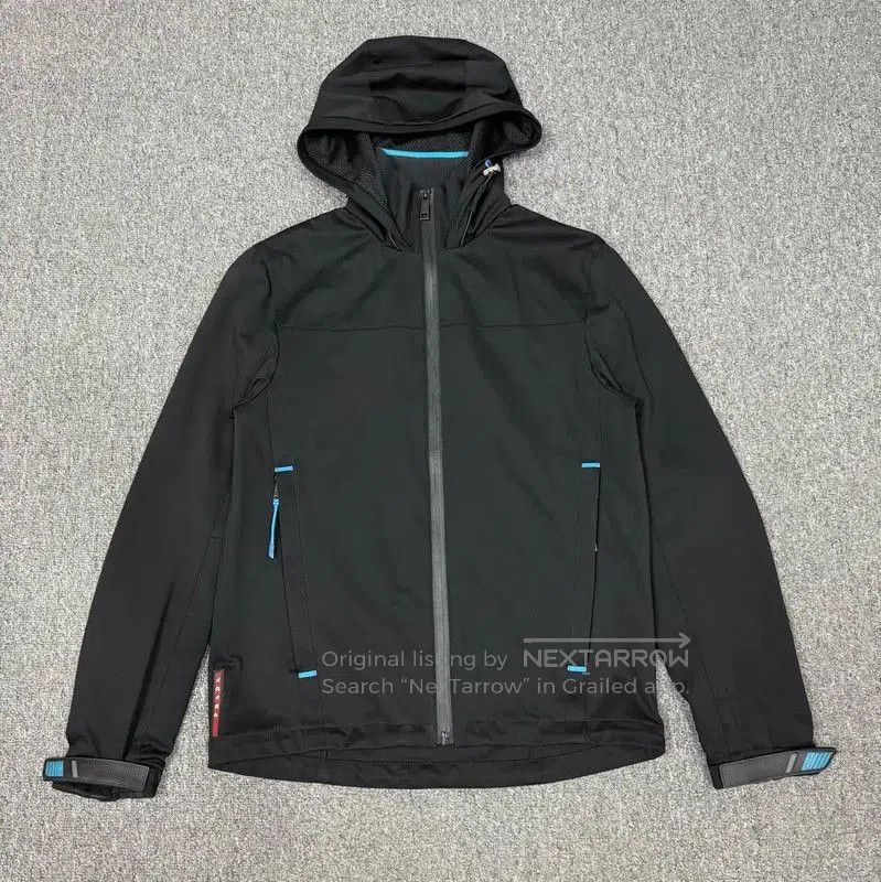 Prada Prada Black Polyester Men's Jacket with Hood. Size US XS / EU 42 / 0 - 1 Thumbnail