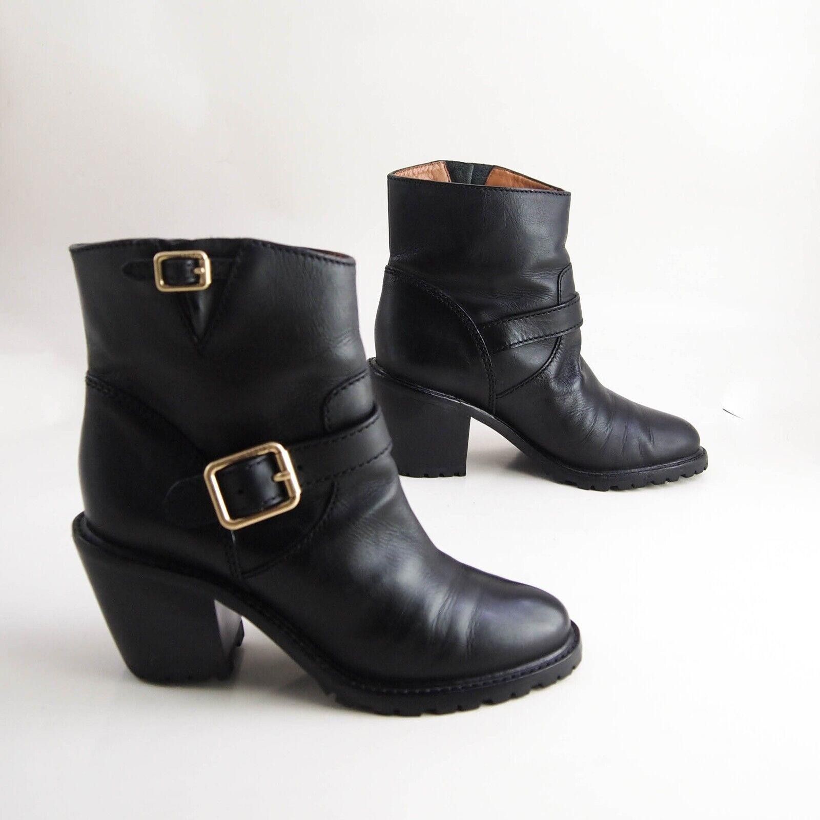 Marc Jacobs Marc Jacobs Western Boots Black Leather US 6 EU 36 Size US 6 / IT 36 - 4 Thumbnail