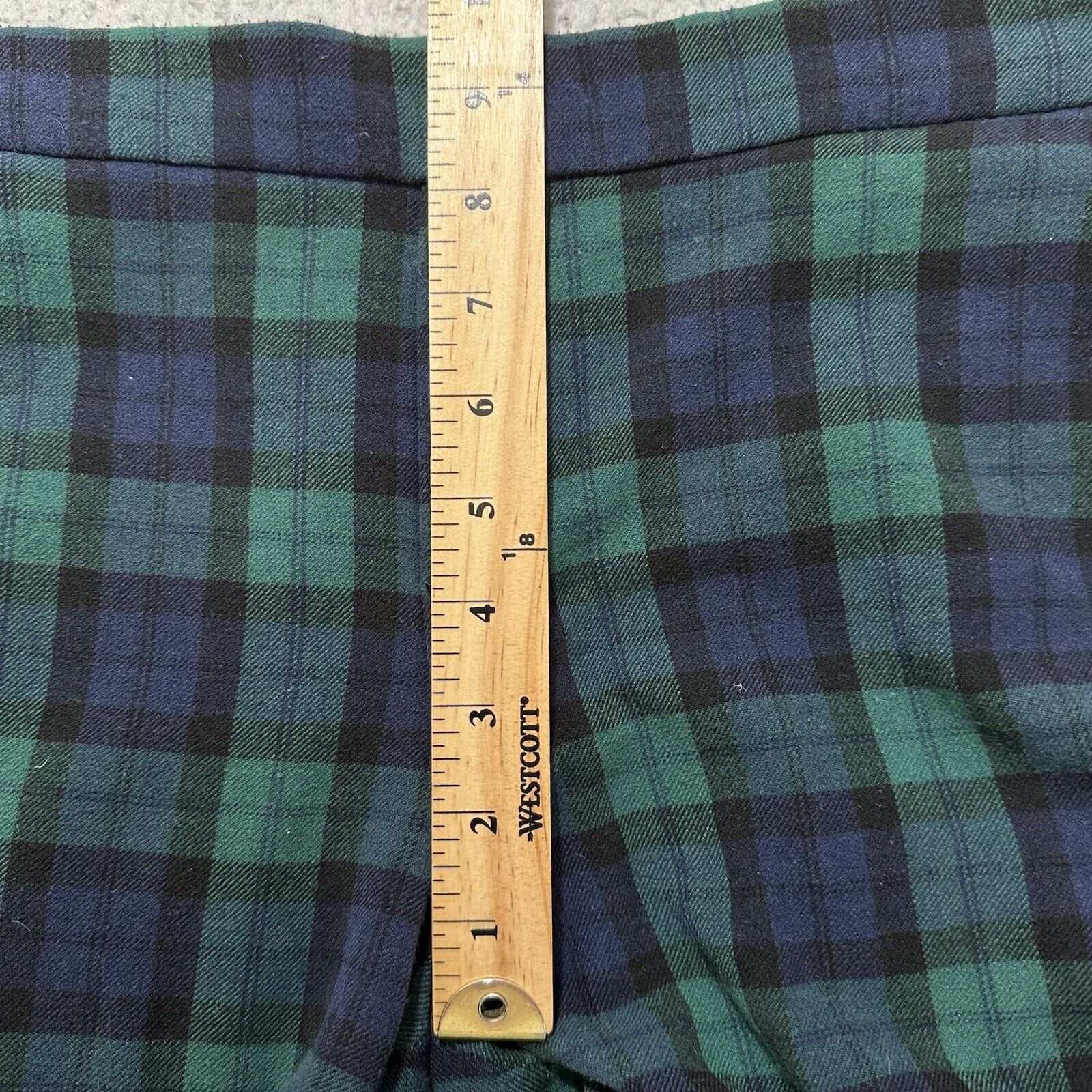 Old Navy Old Navy 6 Loungewear Sweatpants Blue Green Plaid Pants Size 28" / US 6 / IT 42 - 10 Thumbnail