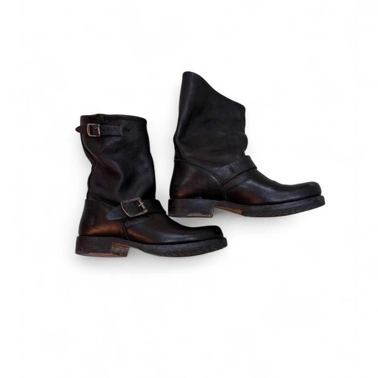 Frye Veronica Black Leather Boots Size US 6 / IT 36 - 1 Thumbnail