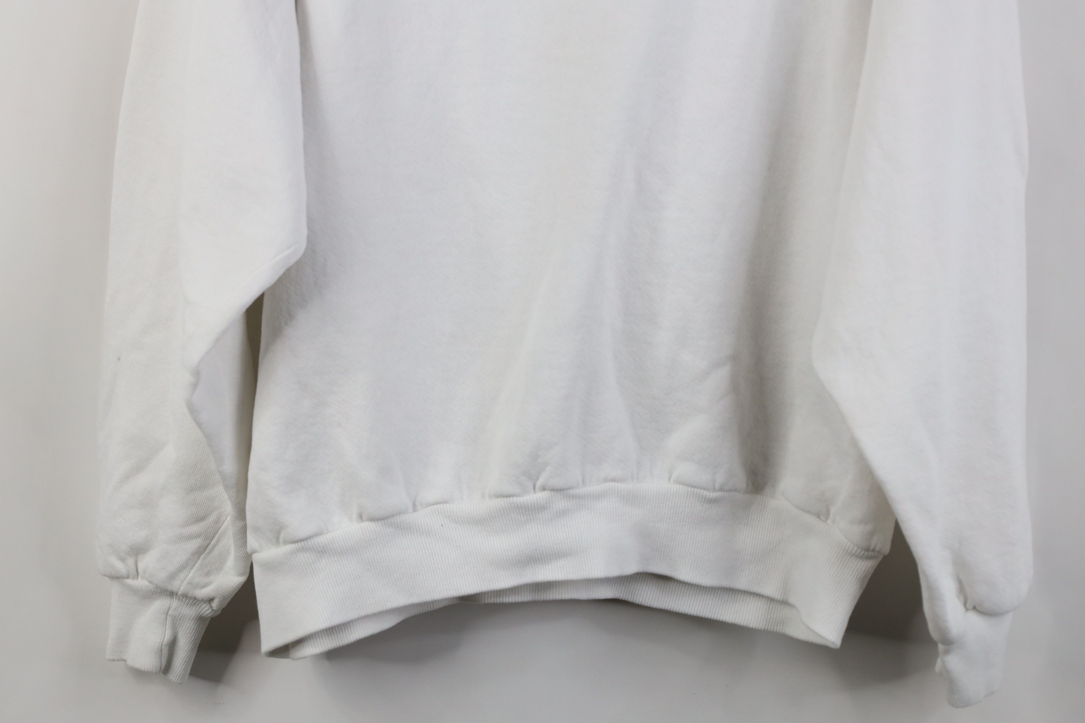 Vintage Vintage 90s Streetwear Blank Crewneck Sweatshirt White USA Size XL / US 12-14 / IT 48-50 - 15 Thumbnail