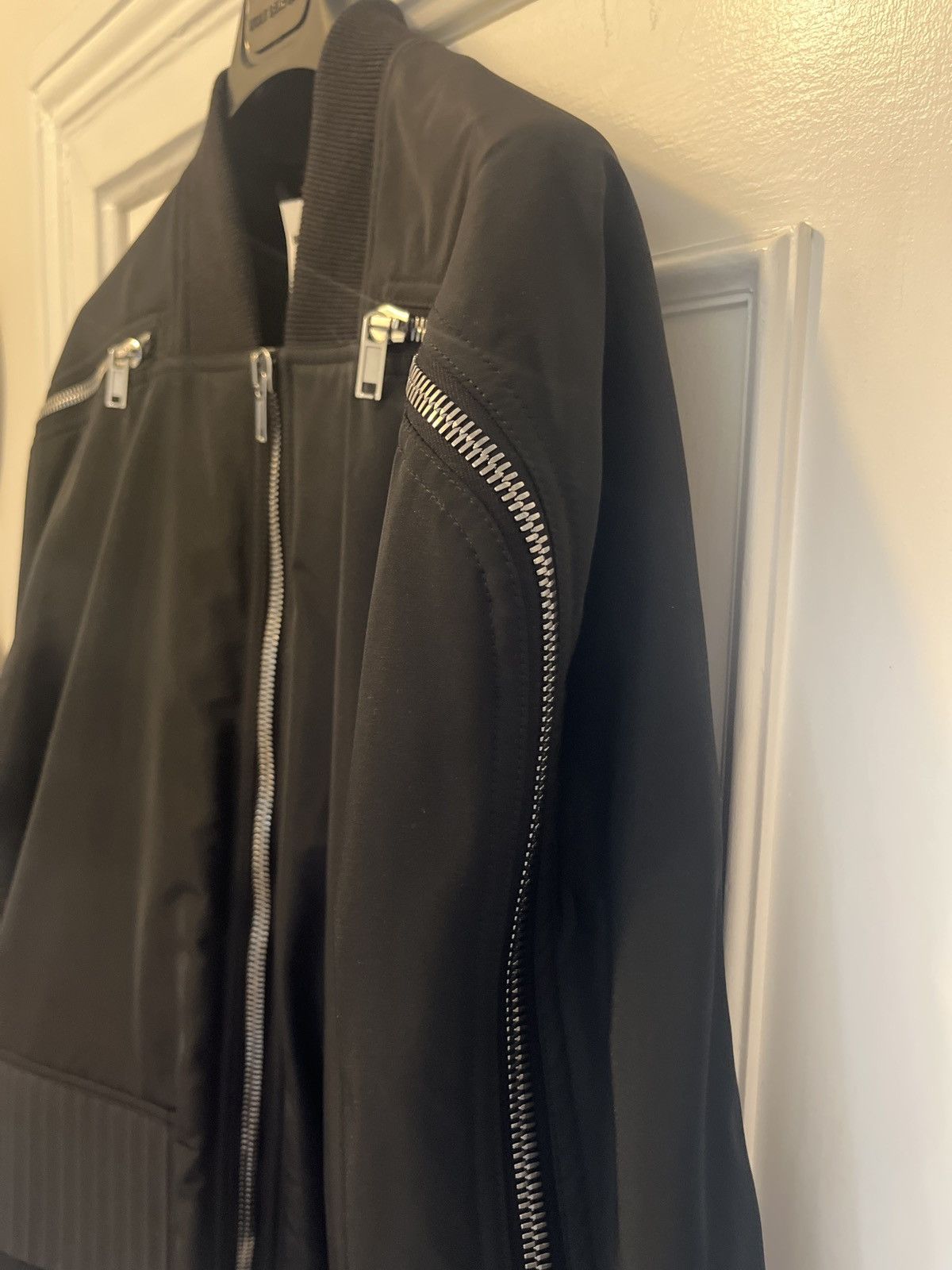 Rick Owens Rick Owens Black Porterville Seb Zip Bomber Jacket Size US XL / EU 56 / 4 - 6 Thumbnail