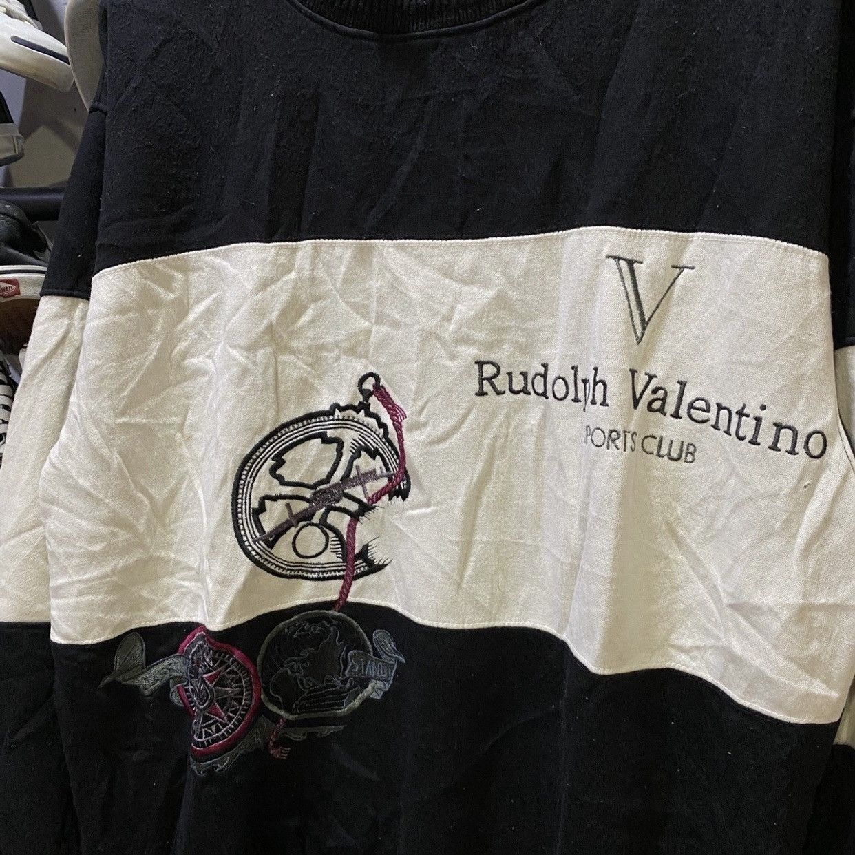Designer × Valentino × Vintage Vintage 90s Rudolph Valentino Crewneck Sweatshirts Xlarge Size US XL / EU 56 / 4 - 3 Thumbnail