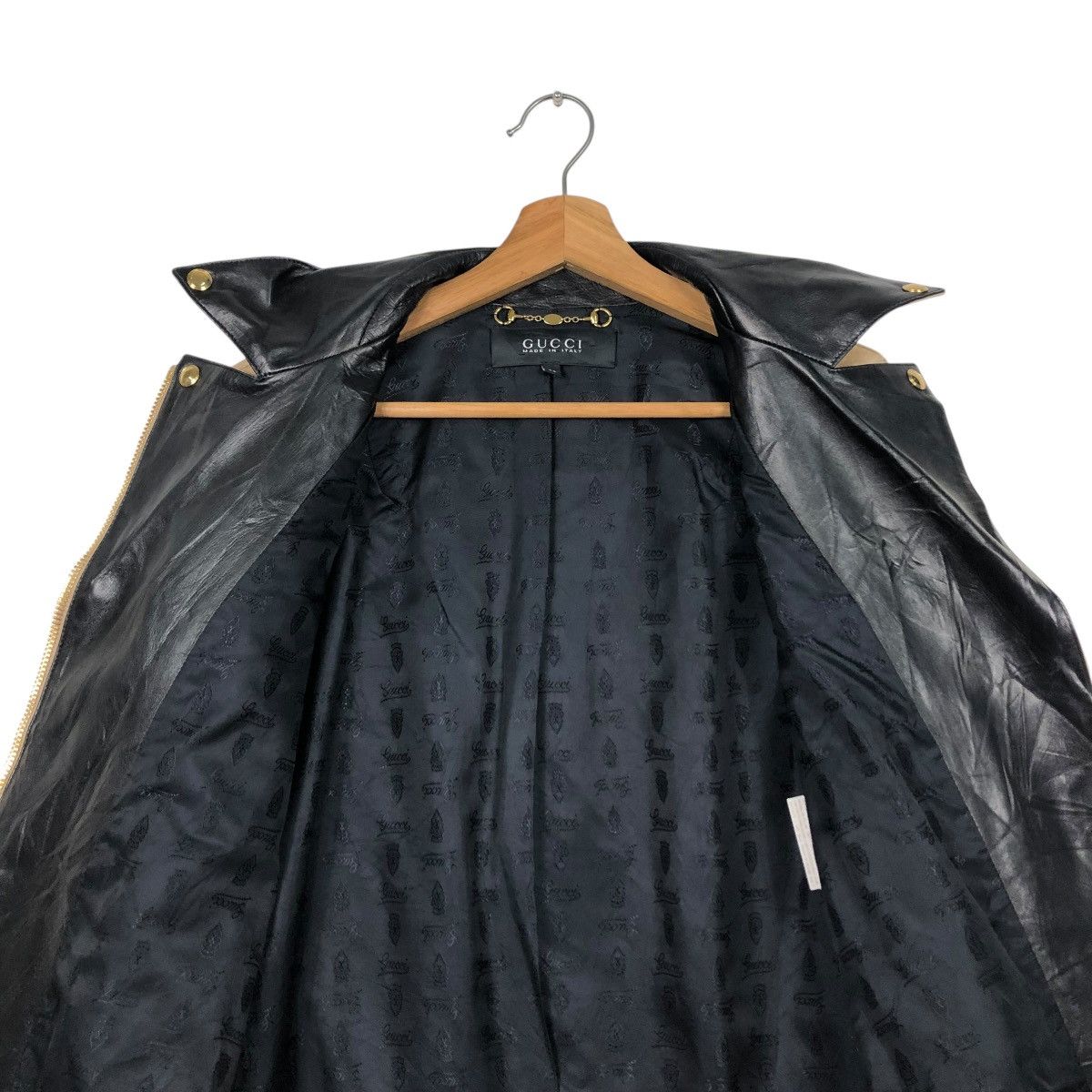 Gucci 🔥ARCHIVE PIG SKINS BIKER LEATHER JACKET GUCCI DOUBLE COLLAR Size US M / EU 48-50 / 2 - 16 Thumbnail