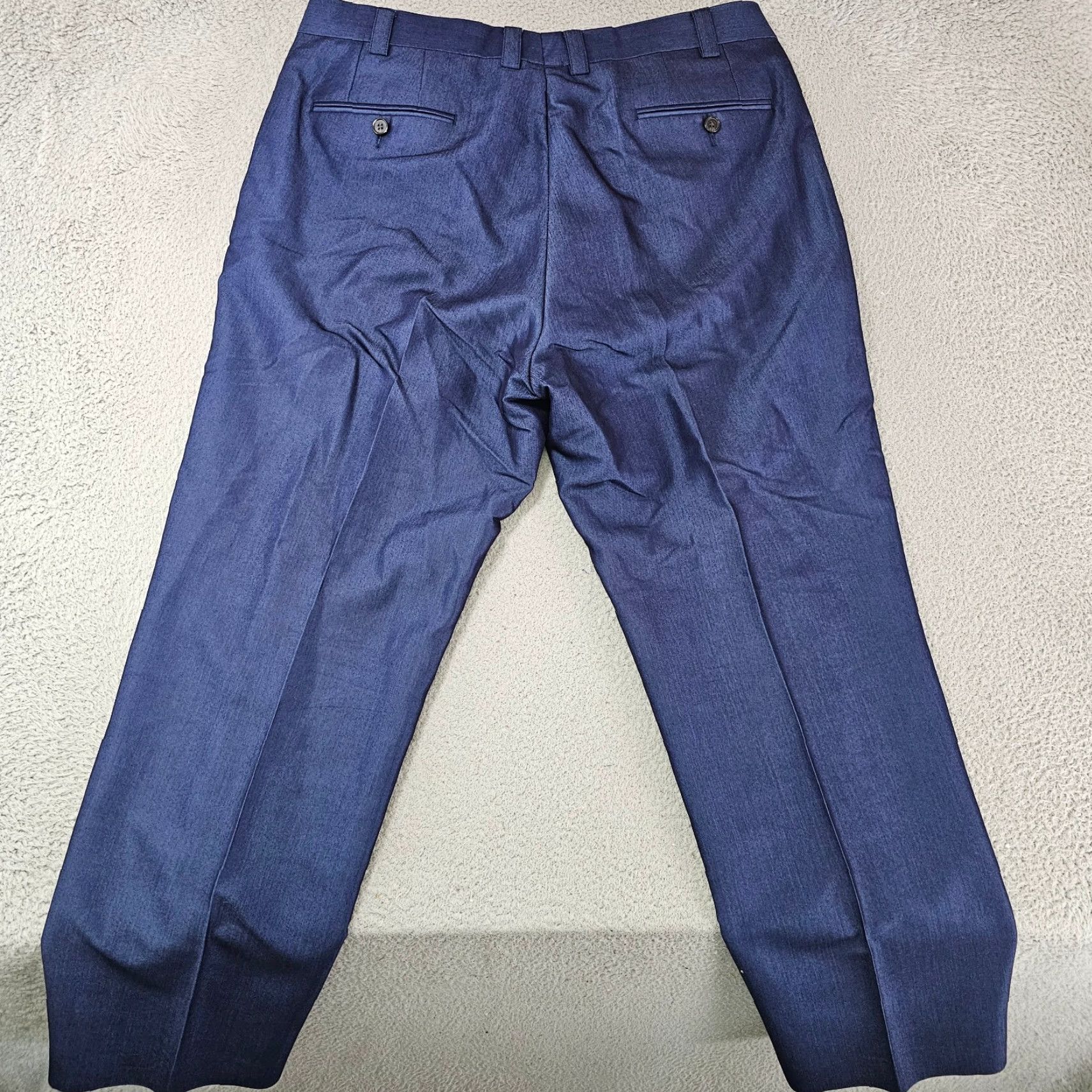 Ralph Lauren Lauren Ralph Lauren Dress Pants Mens 36x28.5 Blue Sharkskin Pants Dress Size US 36 / EU 52 - 6 Thumbnail