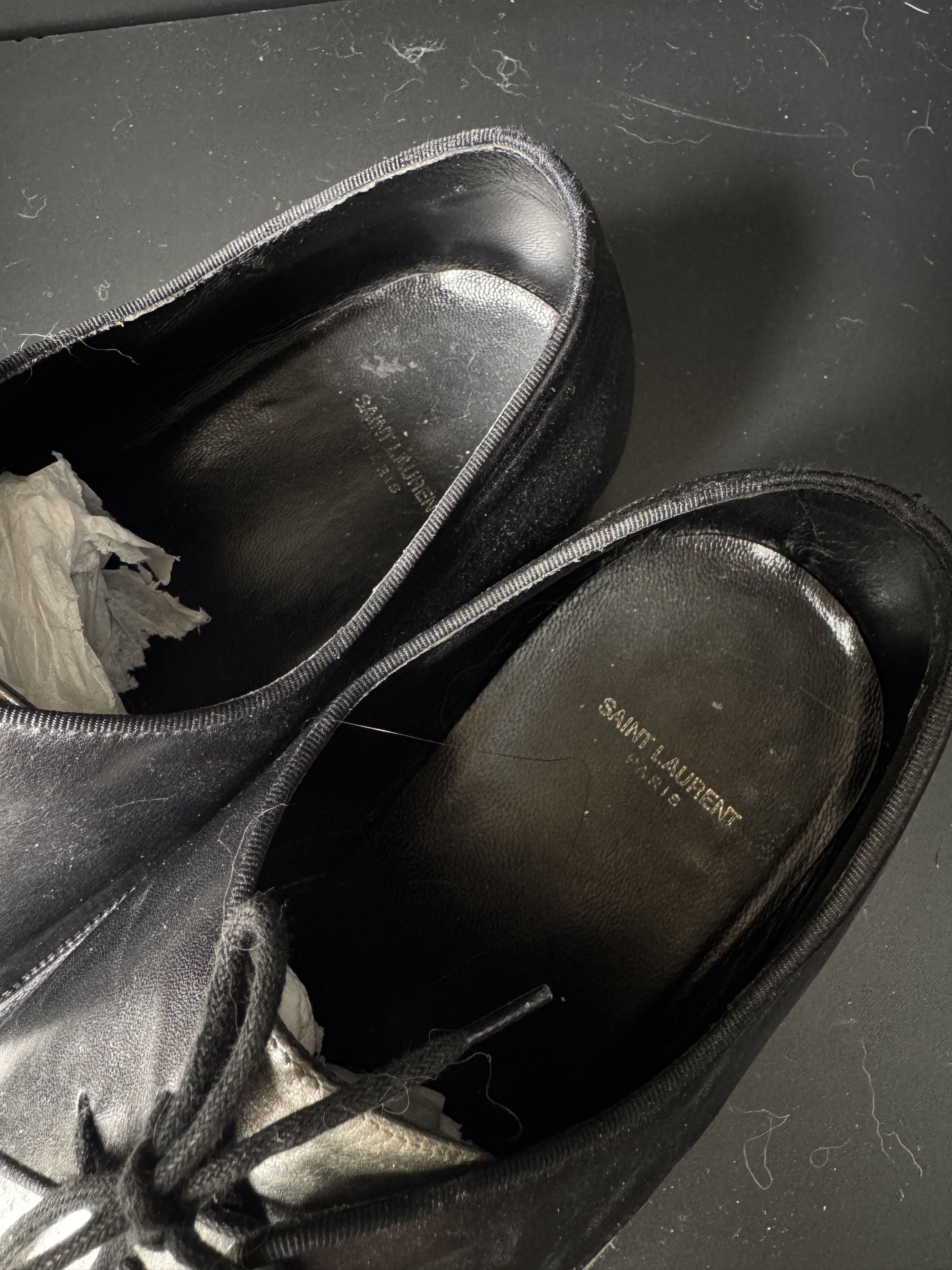 Hedi Slimane SS13 Silver Oxford shoe, view 3