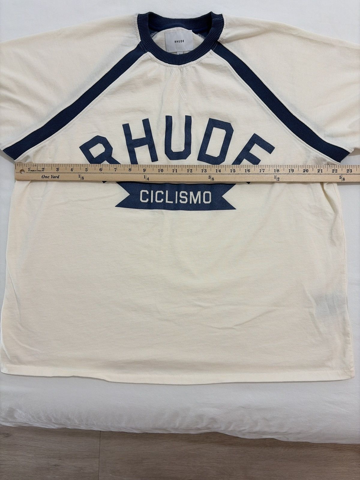 Rhude Rhude Blue Cyclin Ciclismo Ralgan Tee Size US M / EU 48-50 / 2 - 14 Thumbnail