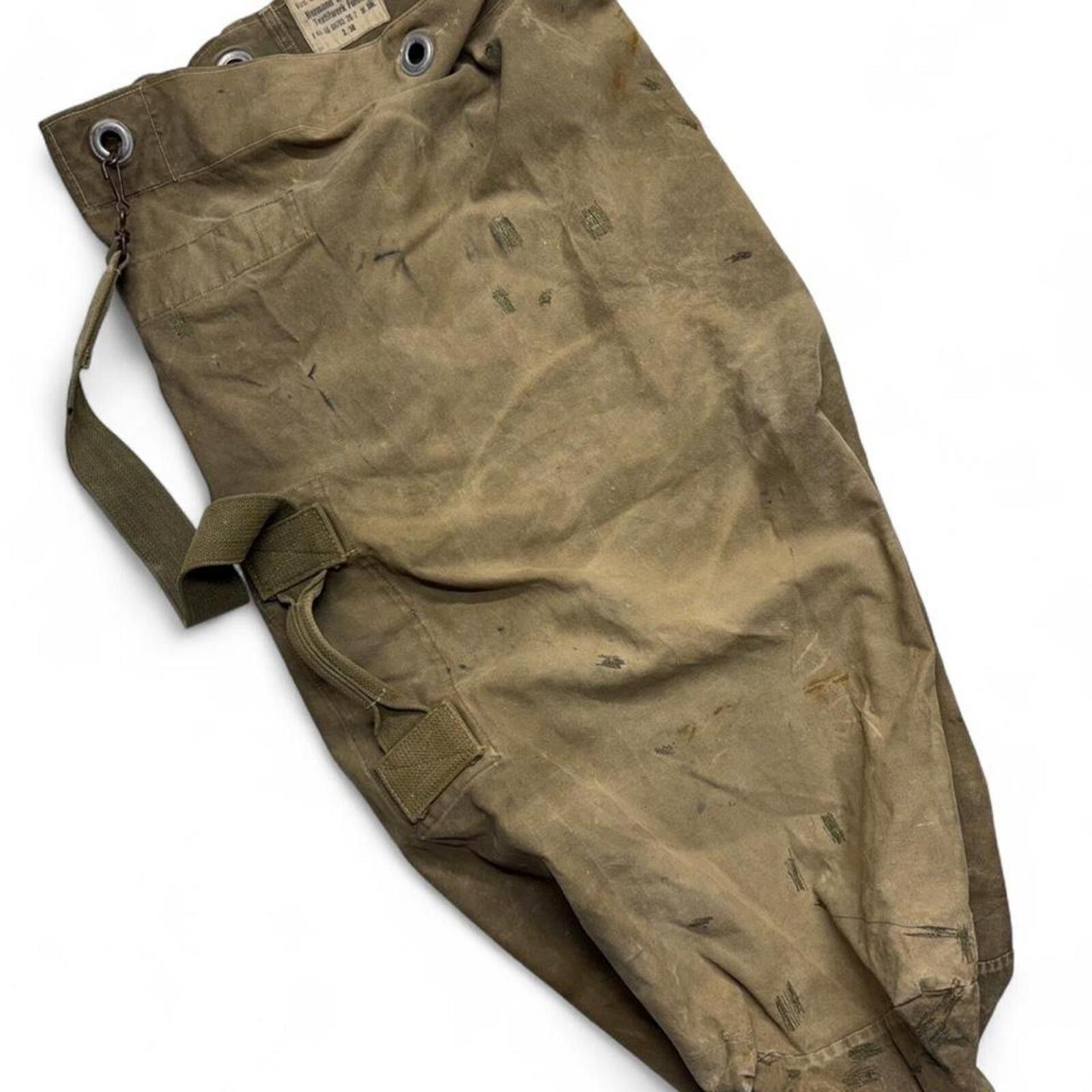 Other 1950s Cold War German army/military brown canvas duffle bag Size ONE SIZE - 1 Thumbnail
