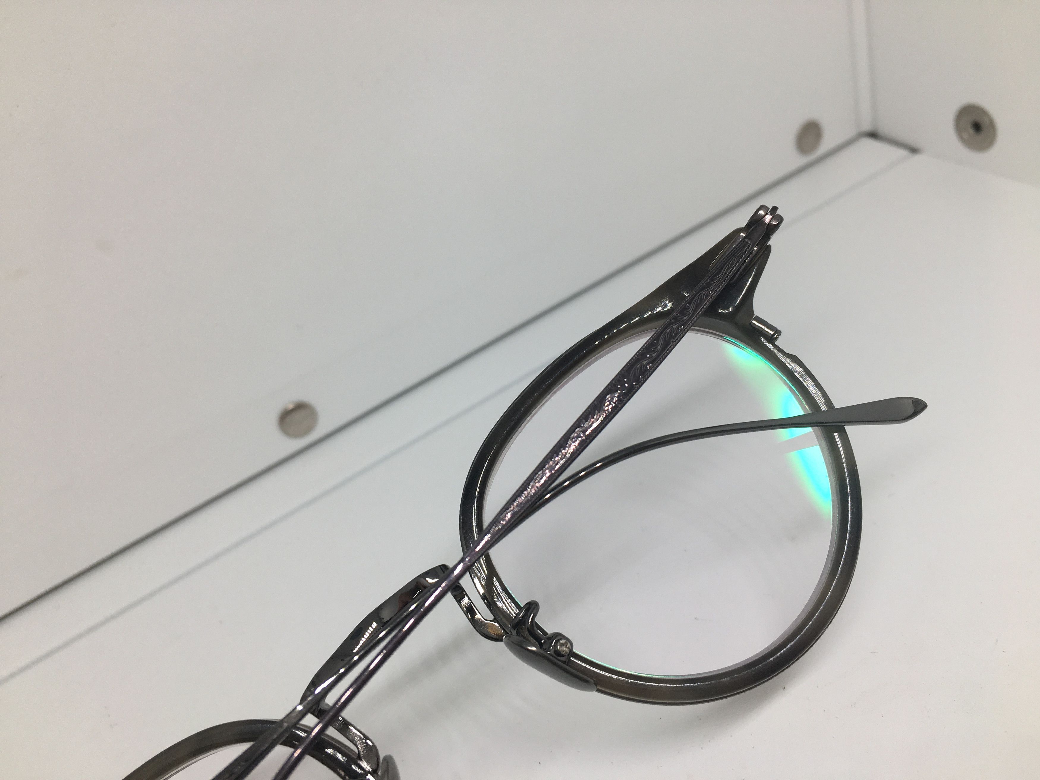 Other Handmade Gray Silver B Titanium Ivy League Eyeglasses Frame Size ONE SIZE - 9 Thumbnail