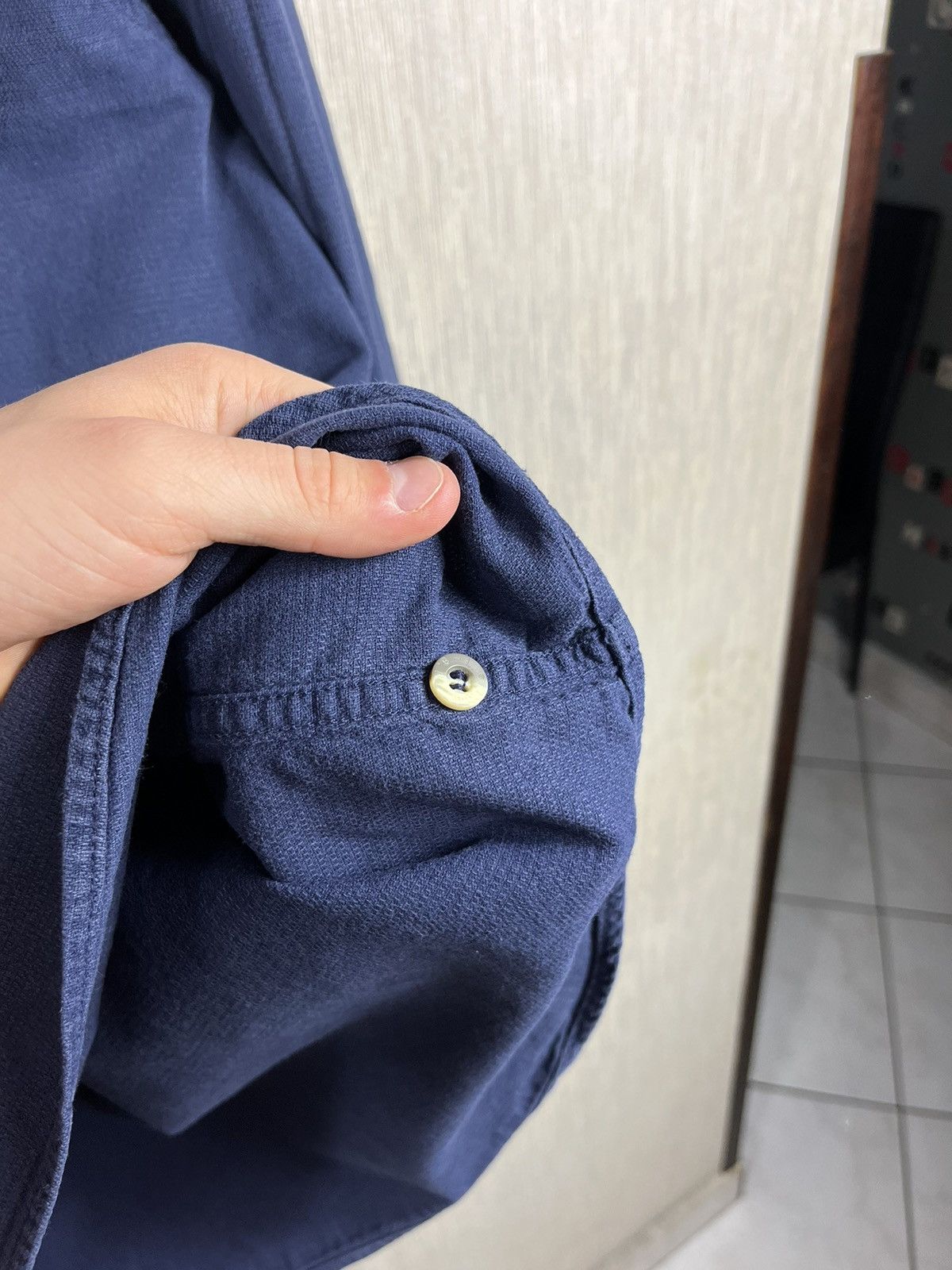 Levi's × Levi's Vintage Clothing × Vintage Vintage 90s Levi’s half button long sleeve shirt navy pocket Size US XL / EU 56 / 4 - 16 Thumbnail
