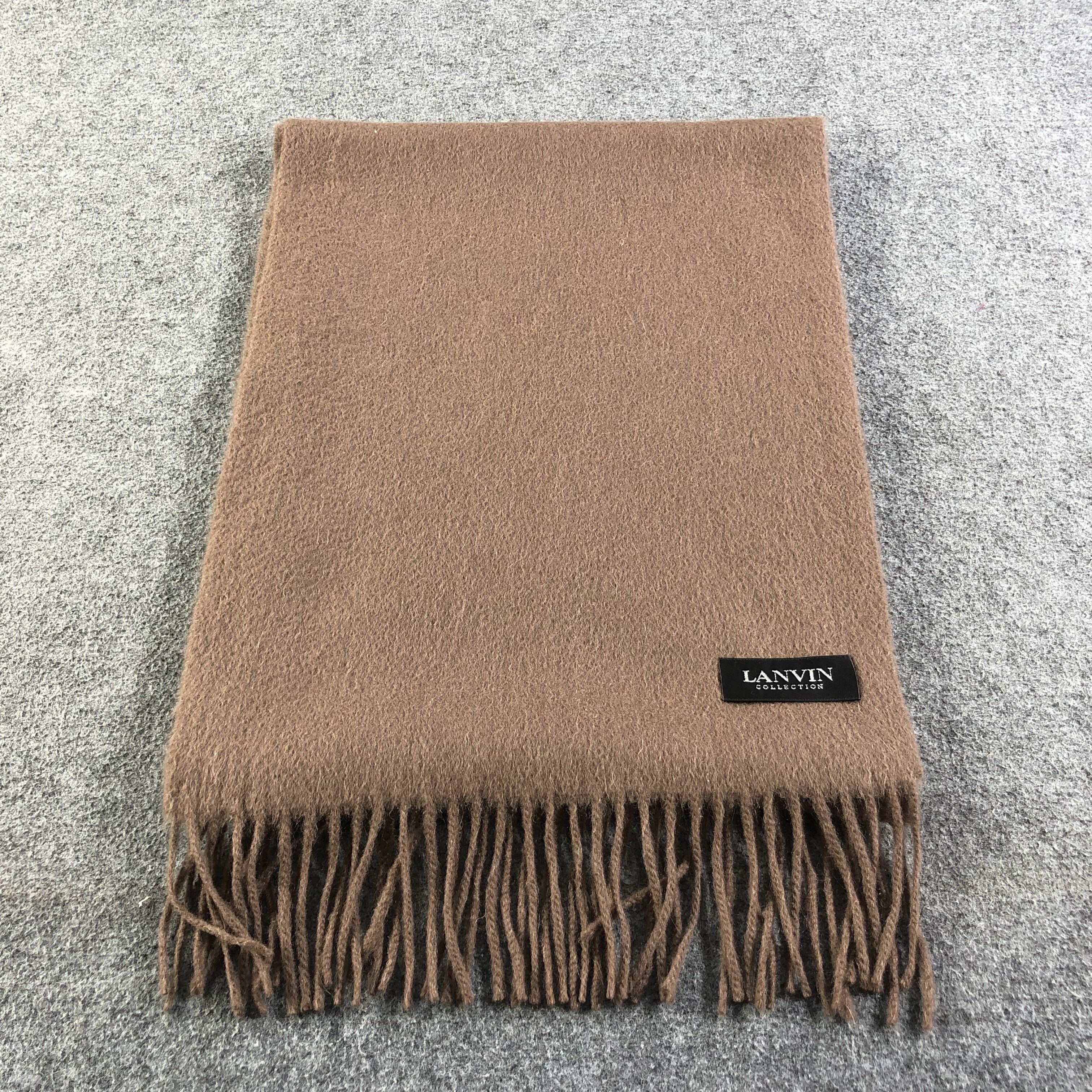 Lanvin Lanvin Cashmere Scarf Muffler V1093 Size ONE SIZE - 2 Thumbnail