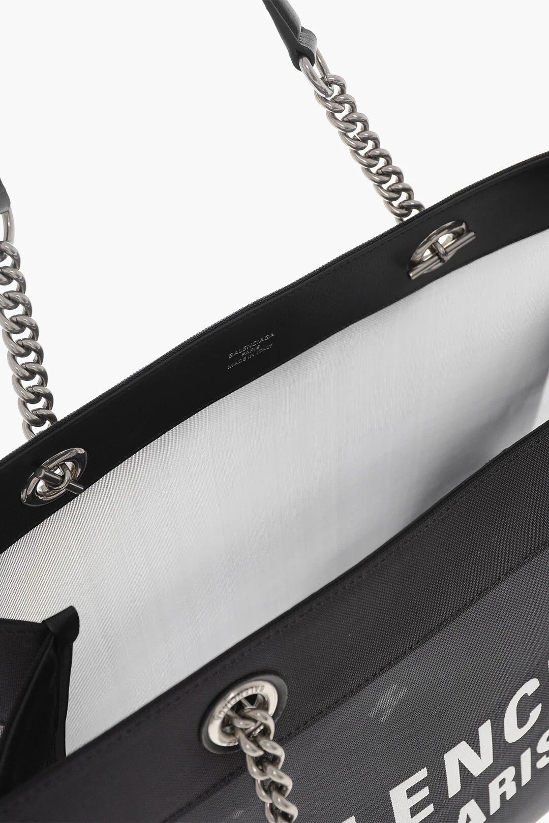Balenciaga og1mm0326 Size: OS / Semi-Transparent Tote Bag in Black Size ONE SIZE - 5 Thumbnail