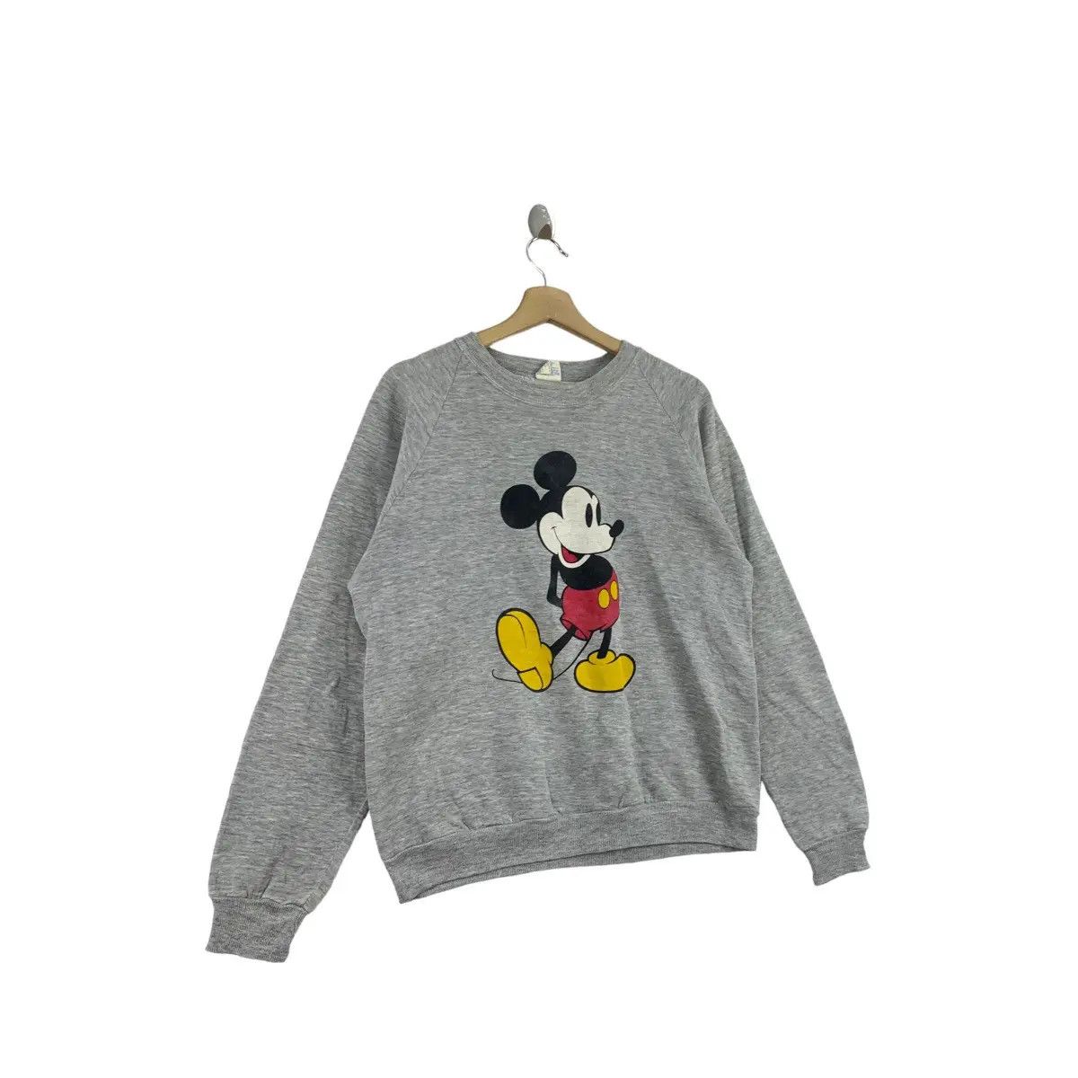 Disney Vintage 80’ MICKEY MOUSE DISNEY Stand Pose Sweatshirt Size L / US 10 / IT 46 - 3 Thumbnail