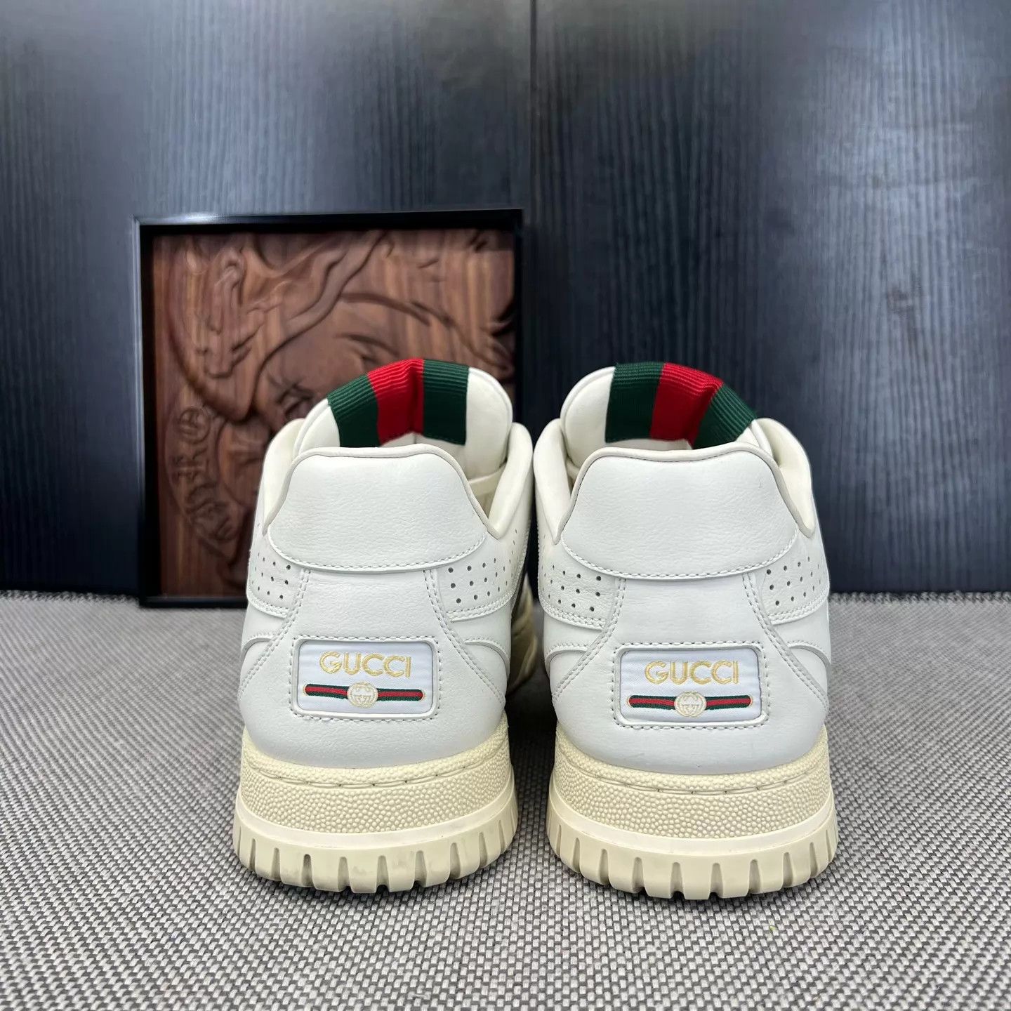Gucci GUCCI Re-Web 24SS White Green Red 7.5 UK/ 41.5 EU Size US 8.5 / EU 41-42 - 5 Thumbnail