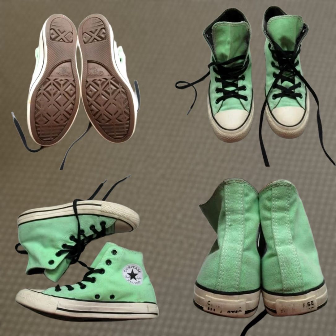 Converse Converse Chuck Taylor Mens 8.5 Womens 10 Green All Star High Top Sneaker Read Size M / US 6-8 / IT 42-44 - 1 Thumbnail