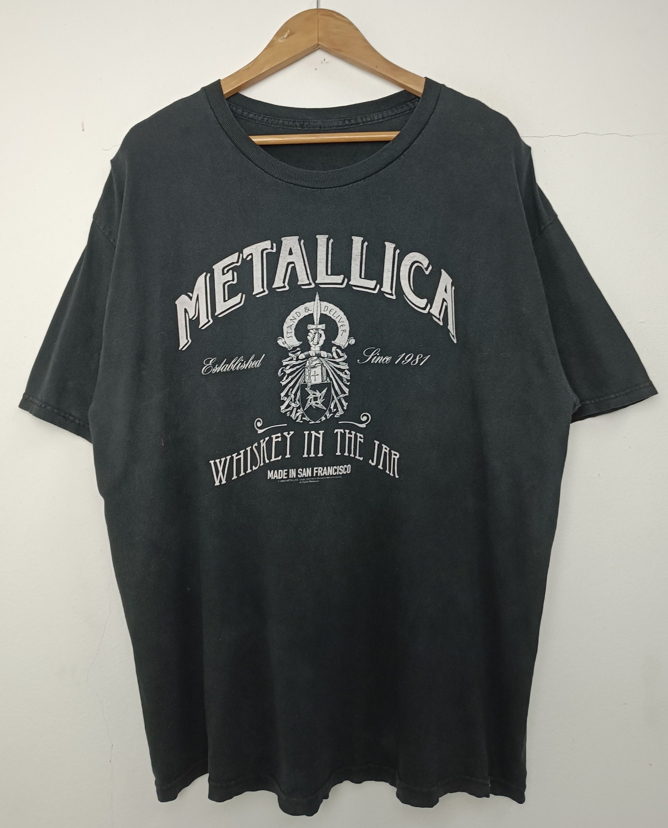 Band Tees THRASH FADED VINTAGE METALLICA WHISKEY IN THE JAR megadeth Size US XL / EU 56 / 4 - 3 Thumbnail