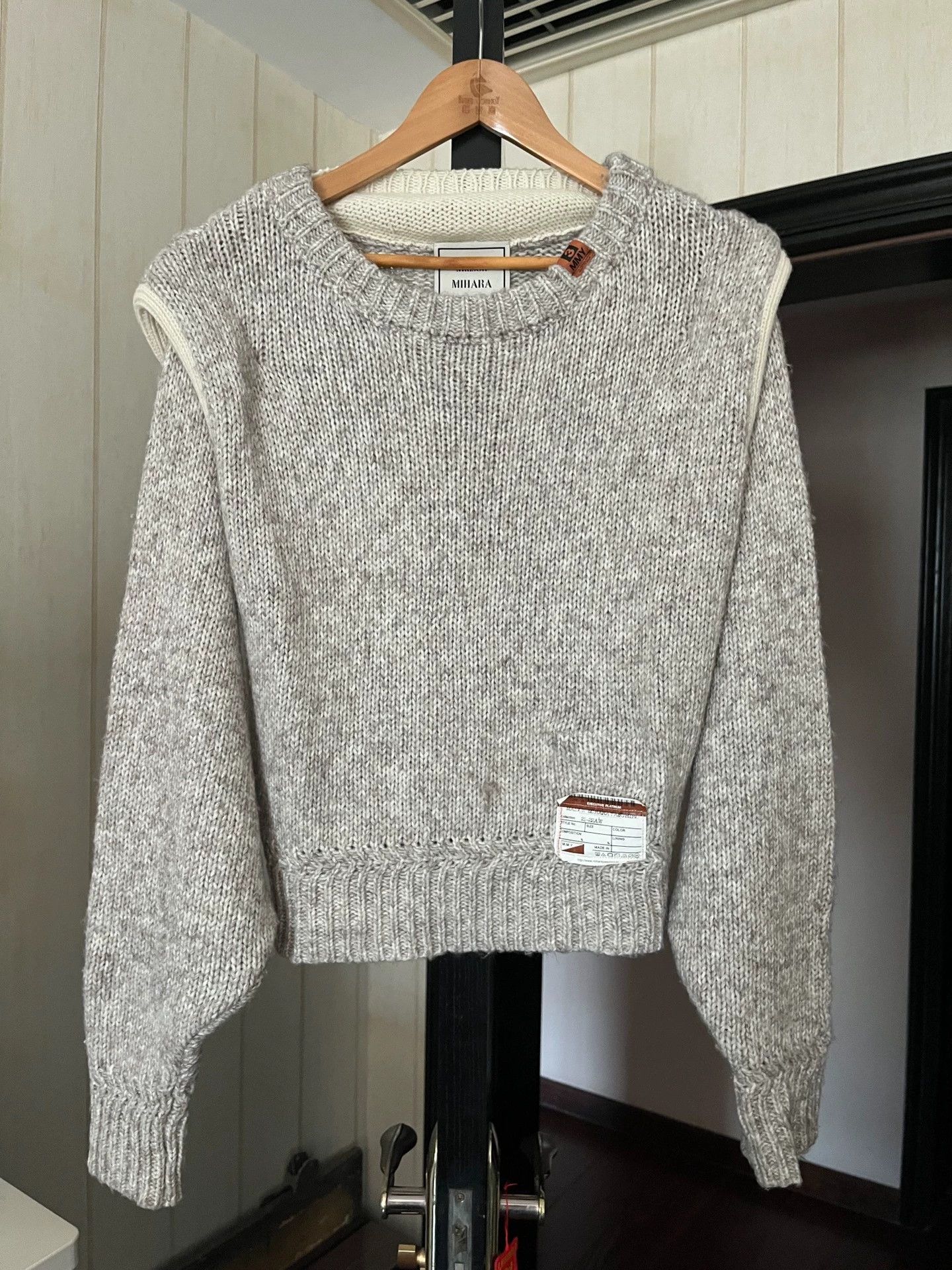 Maison MIHARA YASUHIRO MIHARA YASUHIRO WOMENS 99 NEW OS SHRT LS THICK SWEATER Size ONE SIZE - 1 Thumbnail