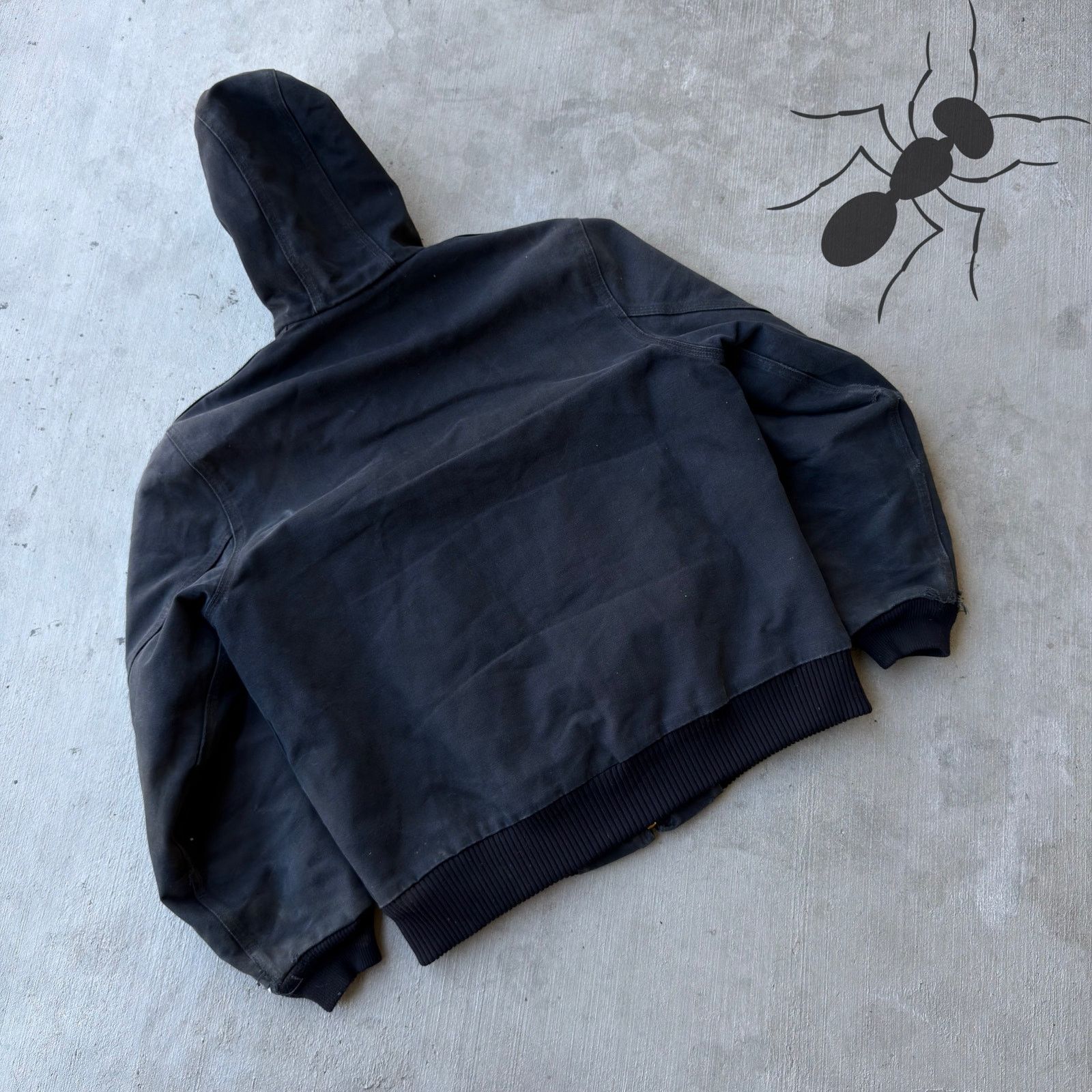 Carhartt × Vintage Carhartt J140 black hooded work wear jacket Size US M / EU 48-50 / 2 - 6 Thumbnail