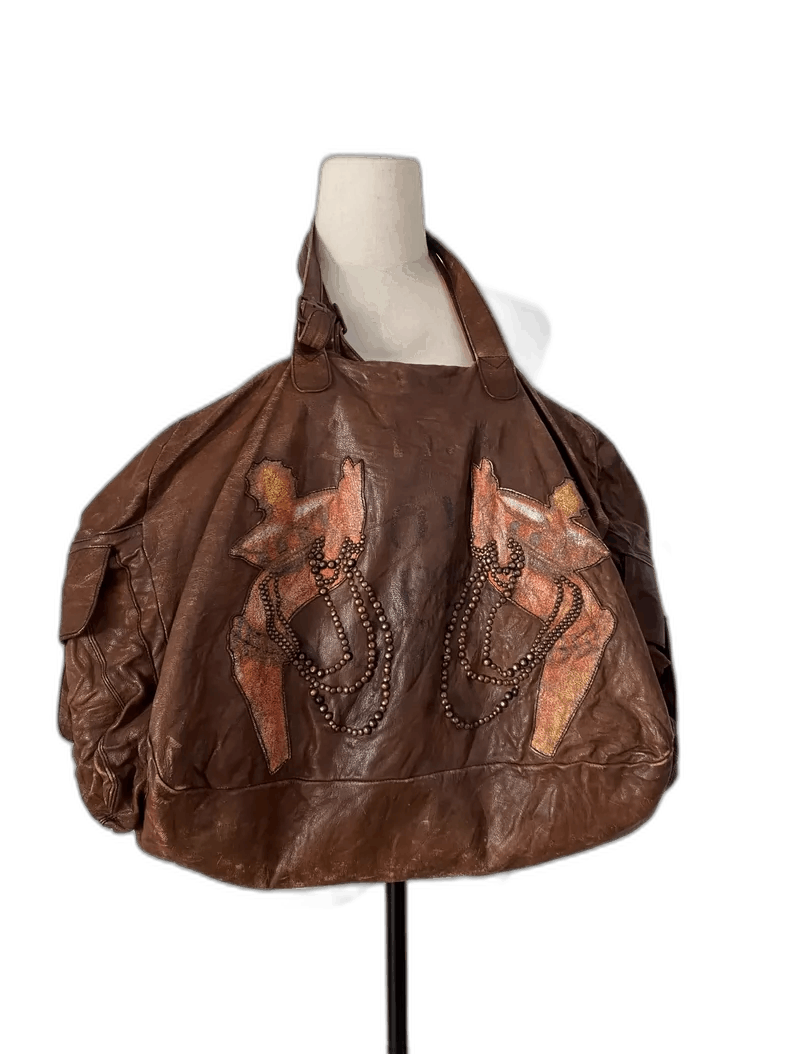 Goyard Ethnic Style Tote Bag With Studs in Brown, Men's