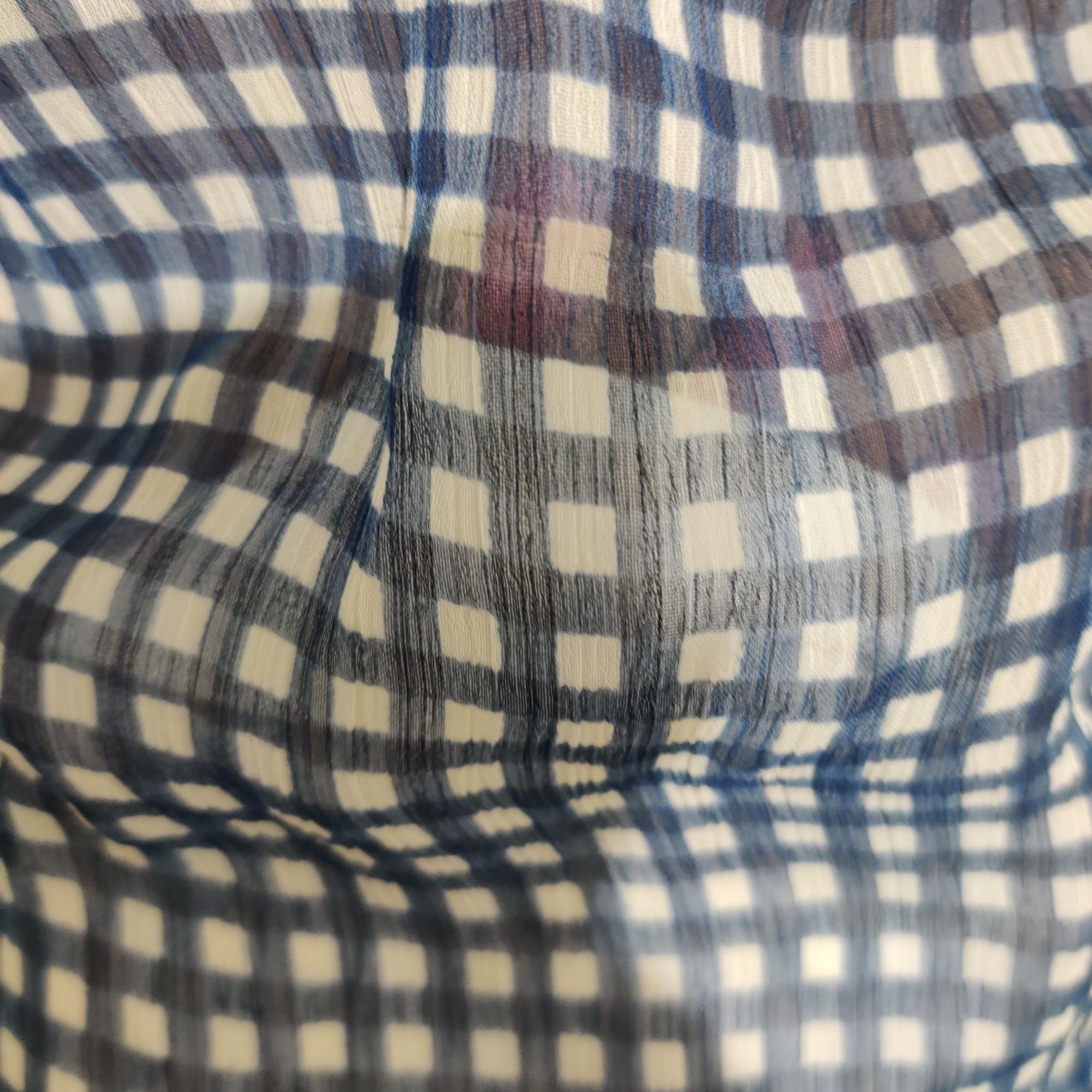 Other Living Doll Womens Shirt Sheer Checkered Button Up Preppy Ch Size XS / US 0-2 / IT 36-38 - 8 Thumbnail