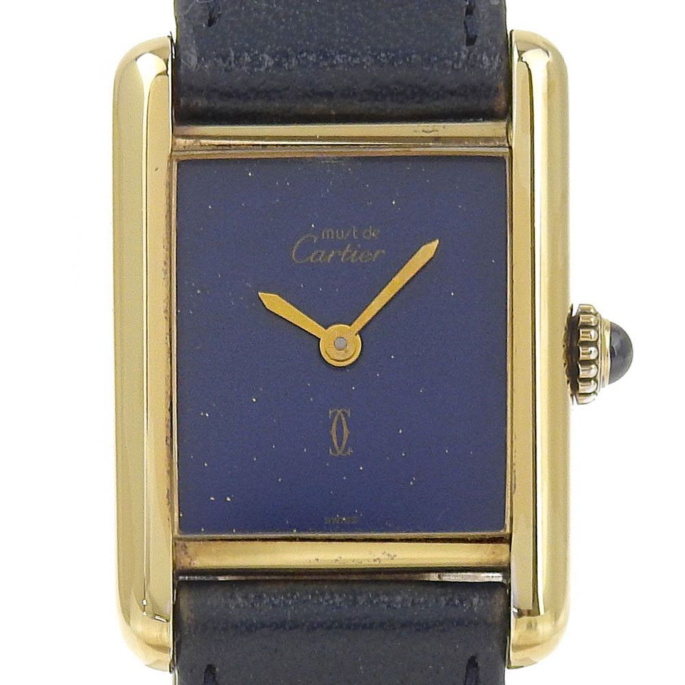 Cartier Cartier Cartier Must Tank Silver925 Watch Precious Metal Other DUTY FREE for USA Size ONE SIZE - 1 Thumbnail