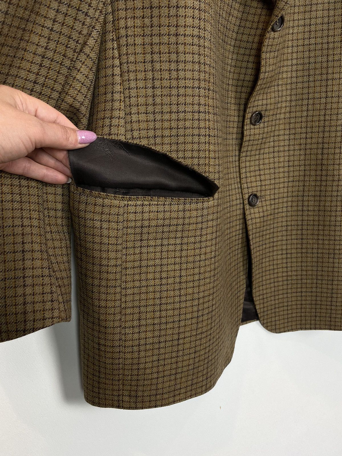Burberry Vintage Burberrys Barrie-S Wool Jacket Blazer Mens Size 56 Size 54L - 4 Thumbnail