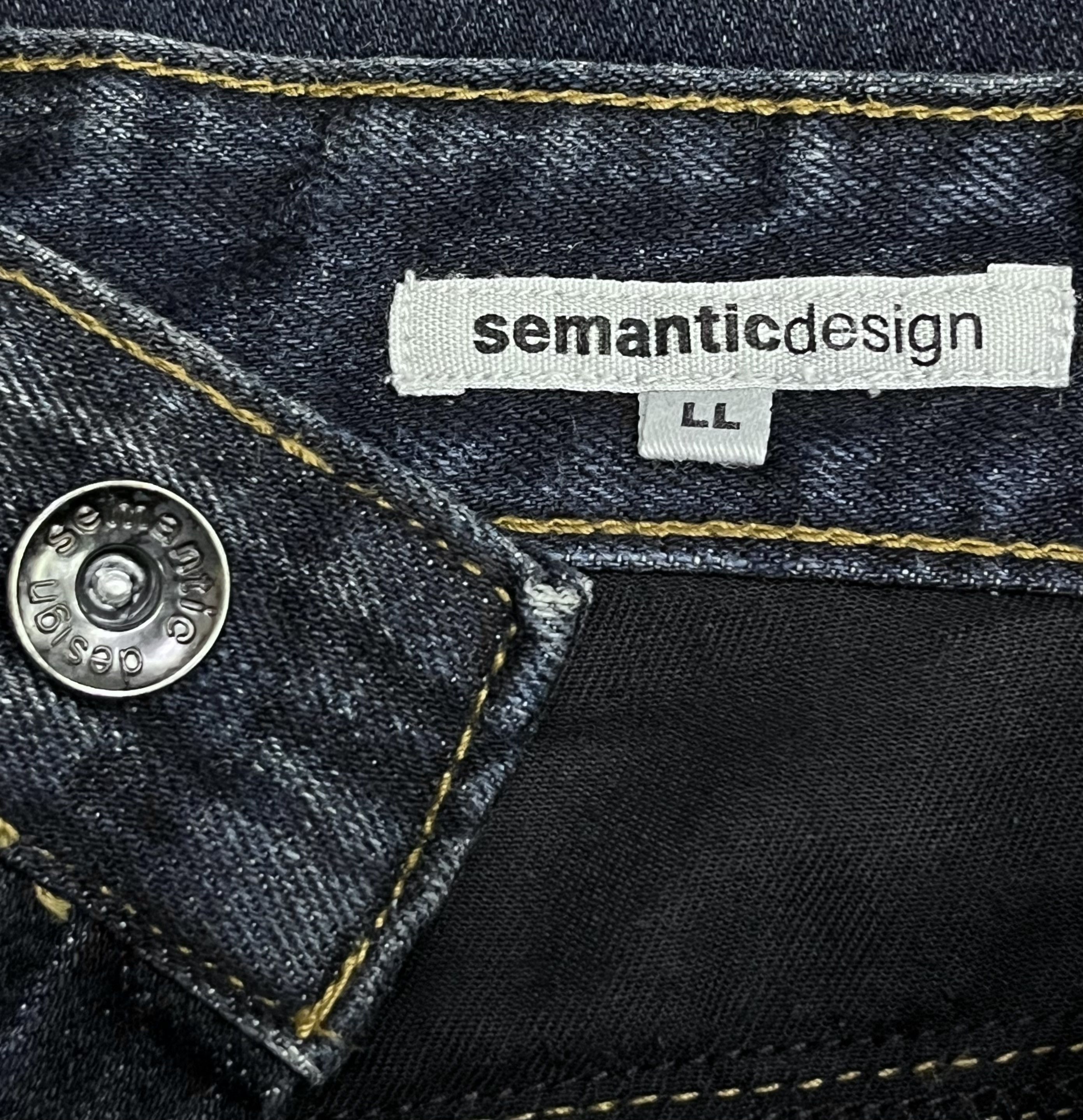 semanticdesign 🔥Ultra Rare Semantic Design Multi-Zipper Grunge Denim Size US 31 - 14 Thumbnail