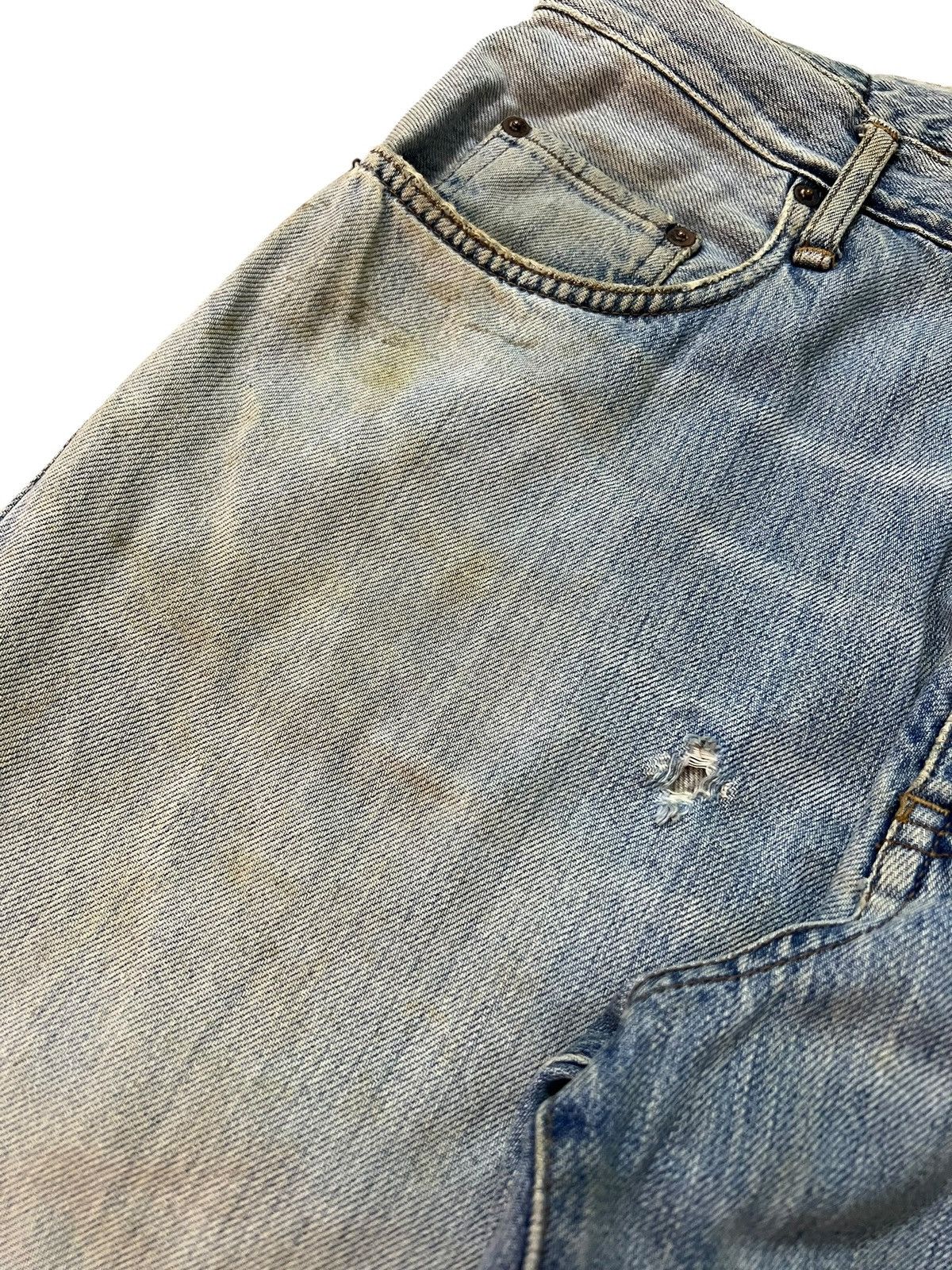 Edwin Vintage Edwin Baggy Distressed Faded Dirty Jean Very Rare Size US 30 / EU 46 - 4 Thumbnail