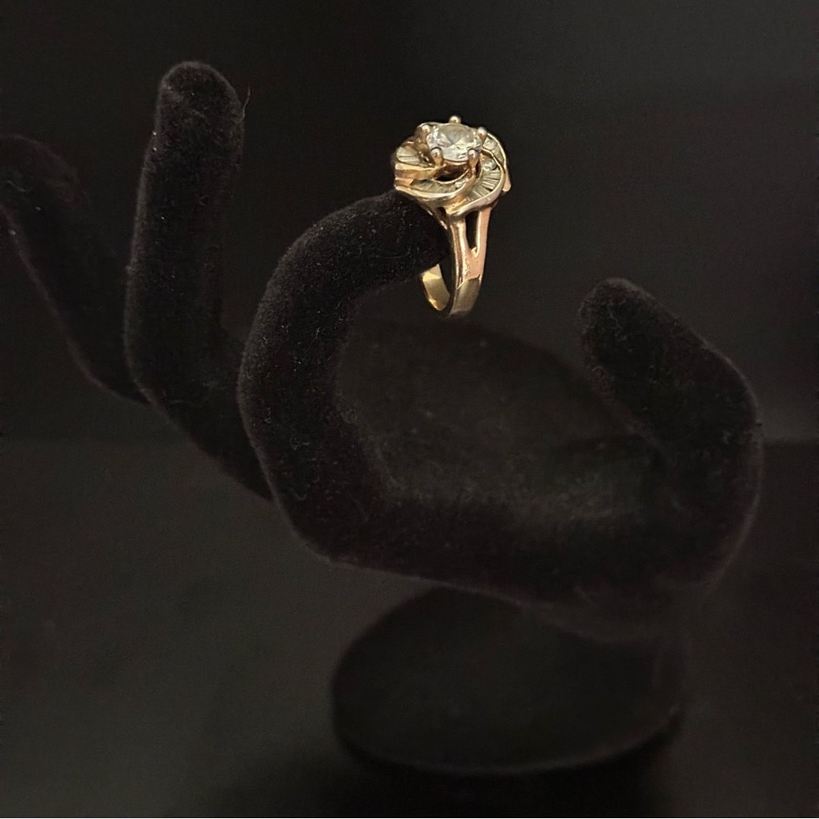 Other Vintage Rose Gold And Sterling Silver Ring Size ONE SIZE - 2 Thumbnail