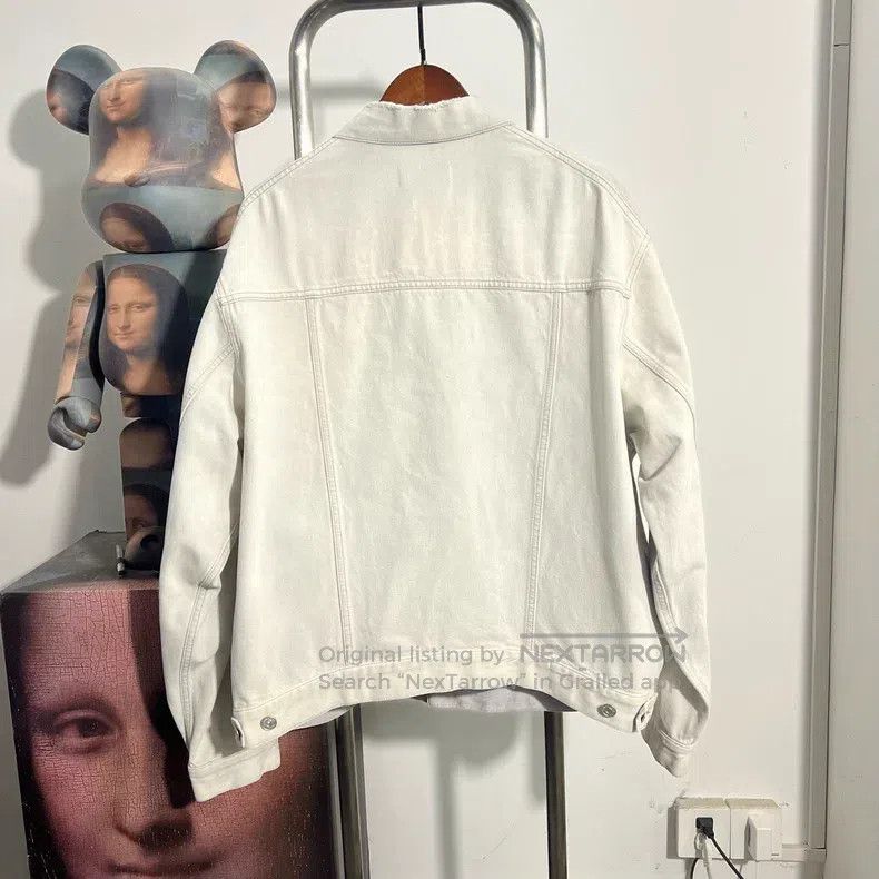Balenciaga Balenciaga Embroidered Logo Denim Jacket Size US M / EU 48-50 / 2 - 2 Thumbnail