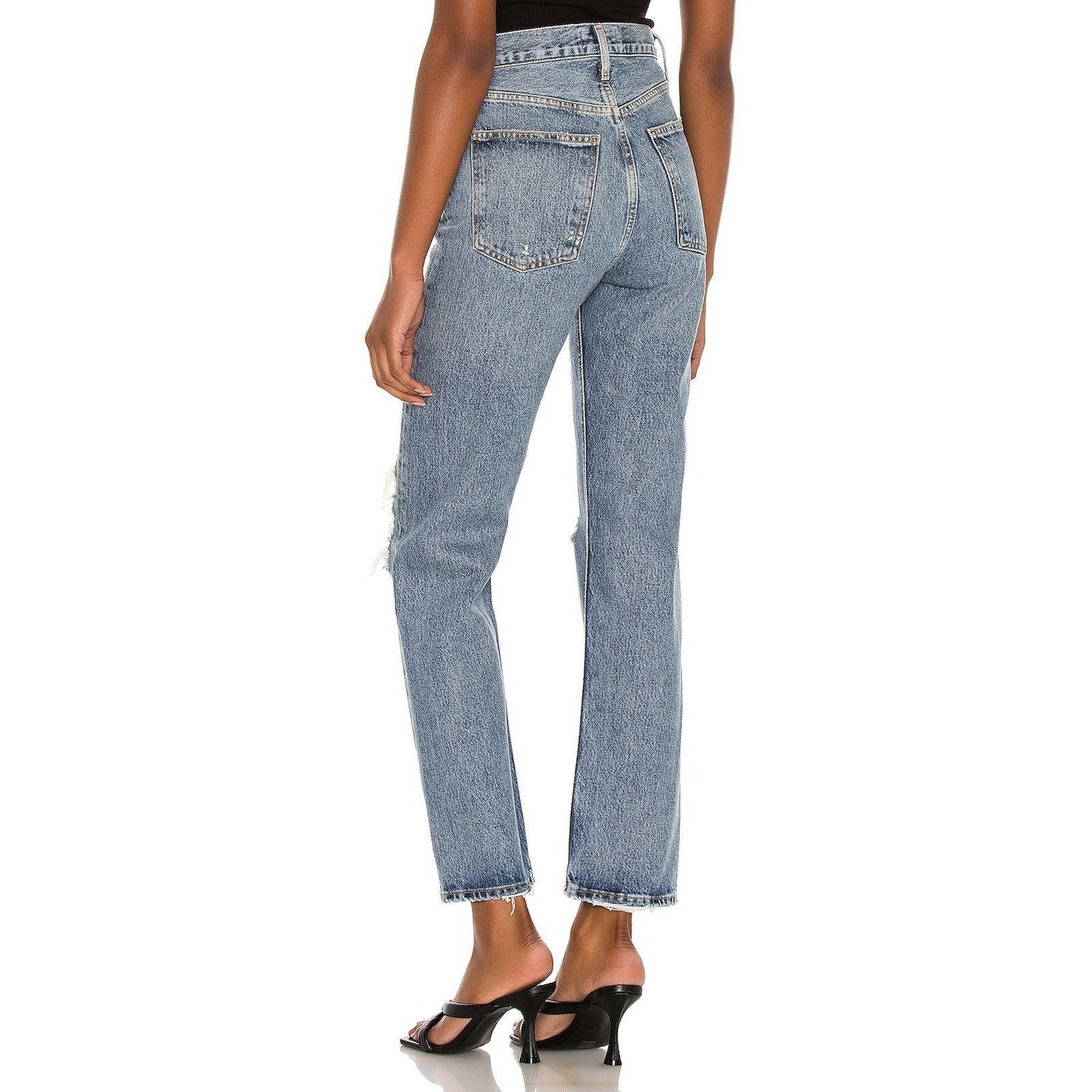 Agolde Agolde 90s Pinch Waist High Rise Womens Denim Jeans Size 27 Size 27" / US 4 / IT 40 - 3 Thumbnail