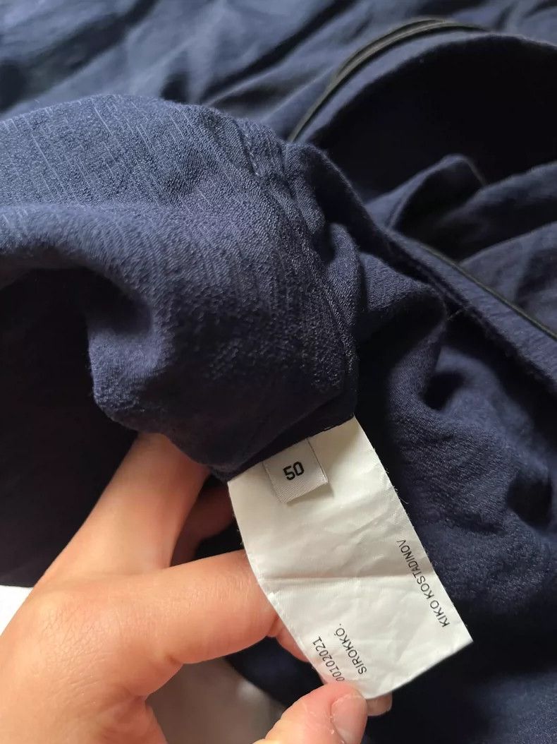 Kiko Kostadinov Kiko Kostadinov Navy blue deconstructed top Size US L / EU 52-54 / 3 - 6 Thumbnail