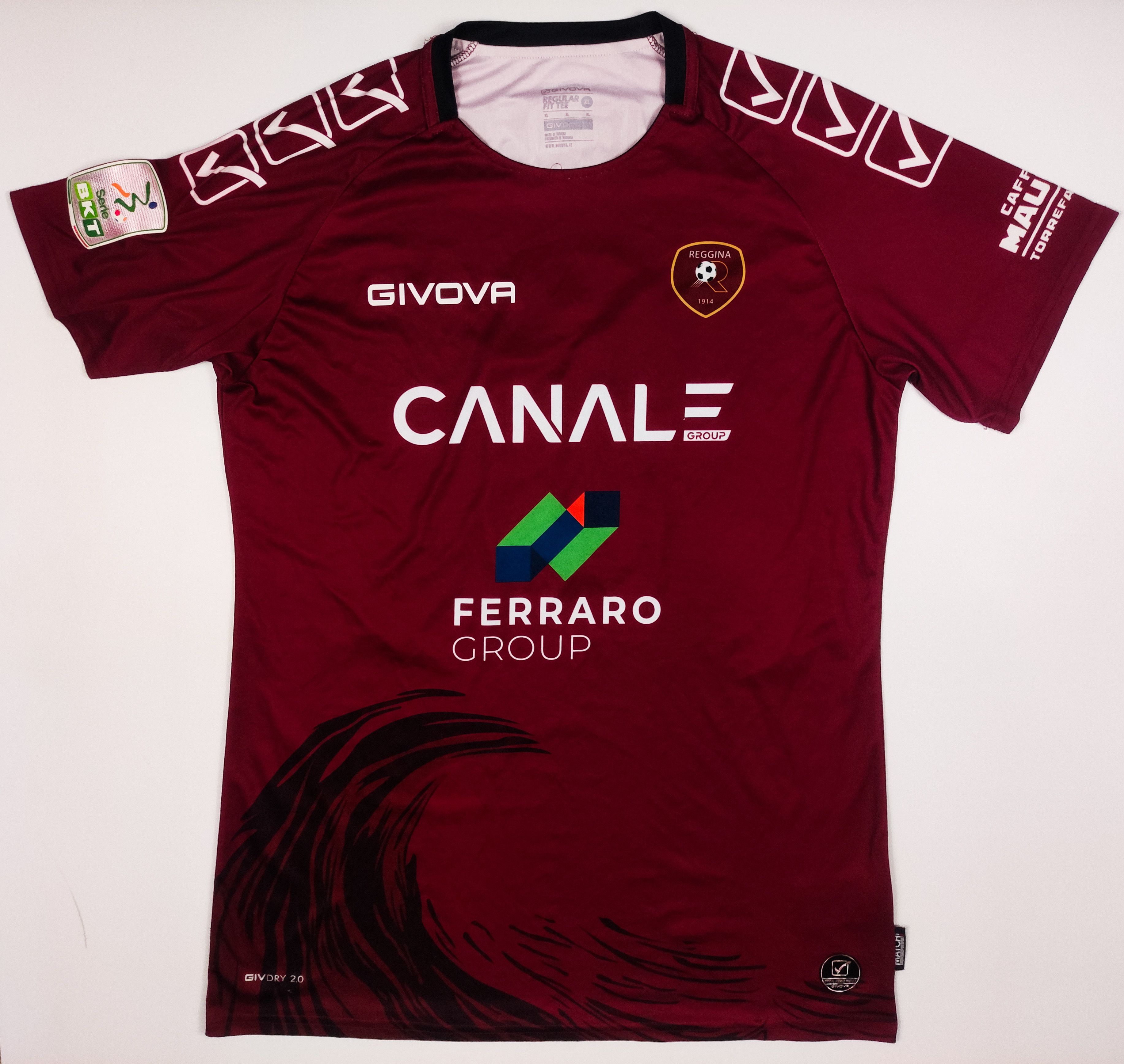 Other Thiago Cionek #3 Reggina Calcio 2022 2023 Givova Home Shirt Size US XL / EU 56 / 4 - 2 Thumbnail