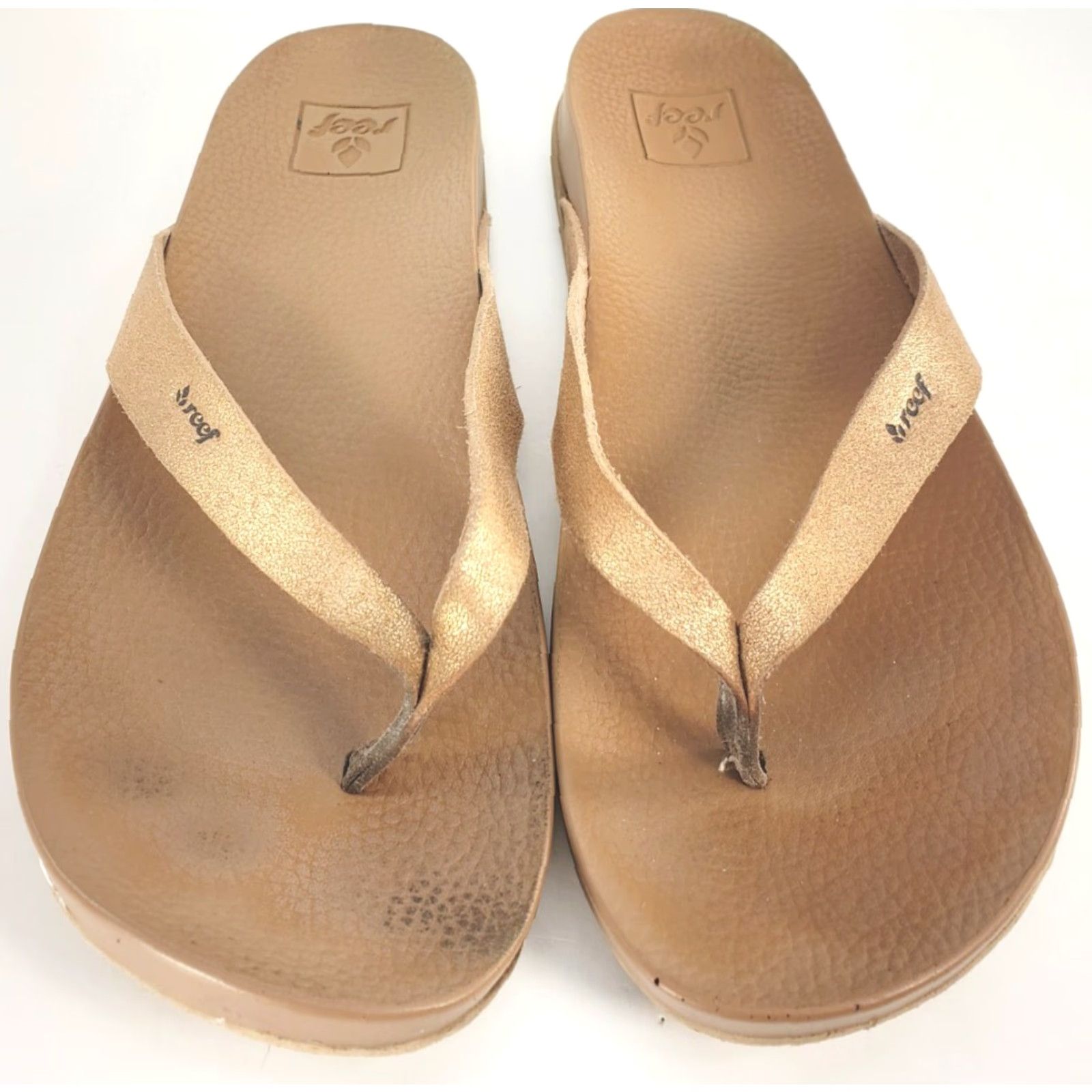 REEF Reef Women's Cushion Bounce Court Vegan Flip Flop Rose Gold Vegan Leather Size 7 Size US 7 / IT 37 - 3 Thumbnail