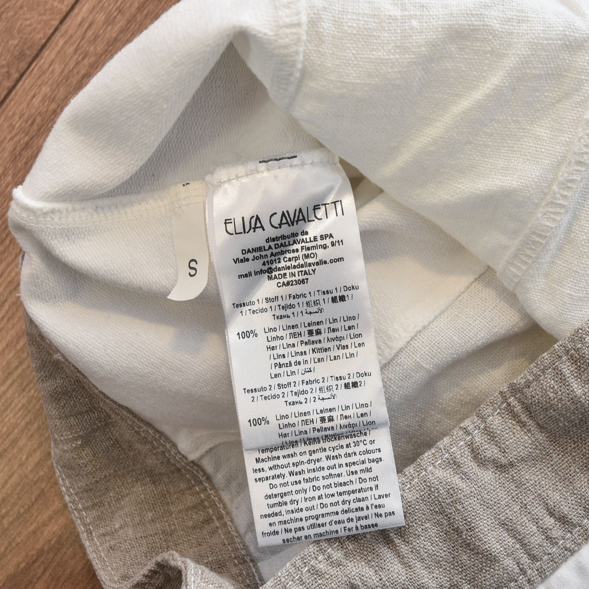 Elisa Cavaletti ELISA CAVALETTI 100% Linen Jacket Blazer Y2K Premium Size S / US 4 / IT 40 - 13 Thumbnail