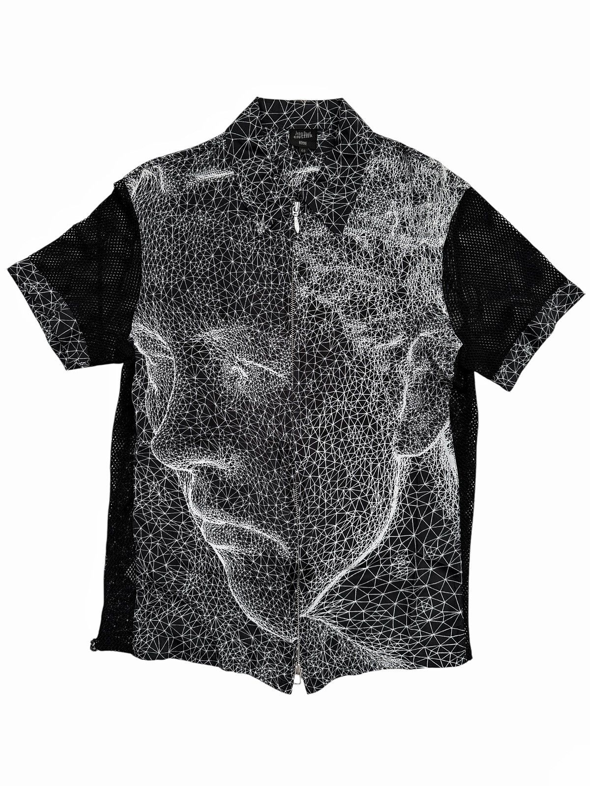 Jean Paul Gaultier 2001 Constellation Face Zip Shirt Size US M / EU 48-50 / 2 - 1 Thumbnail