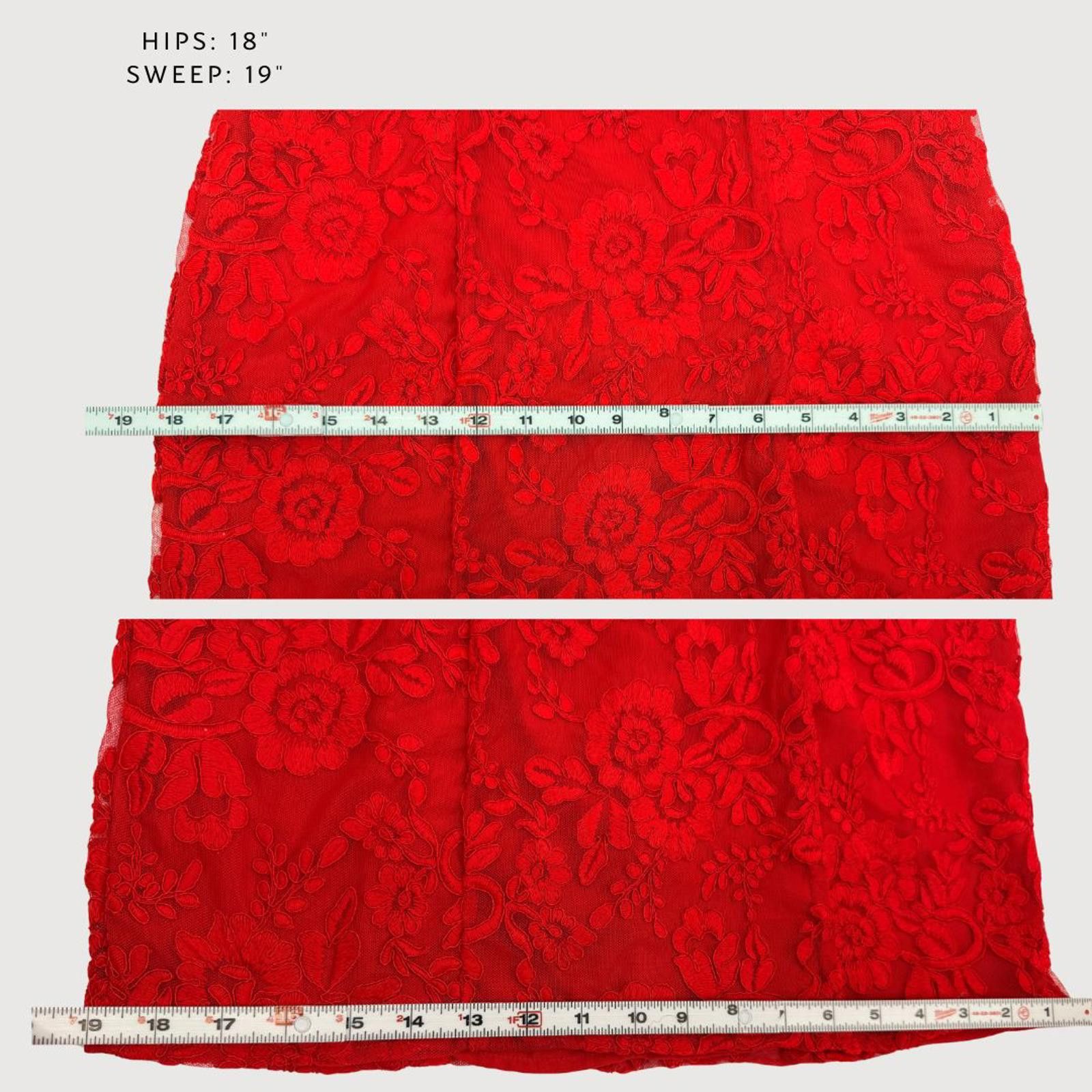 Other LPA NWT Tonia Lace Mini Dress Red Long Sleeve Size M Size M / US 6-8 / IT 42-44 - 8 Thumbnail