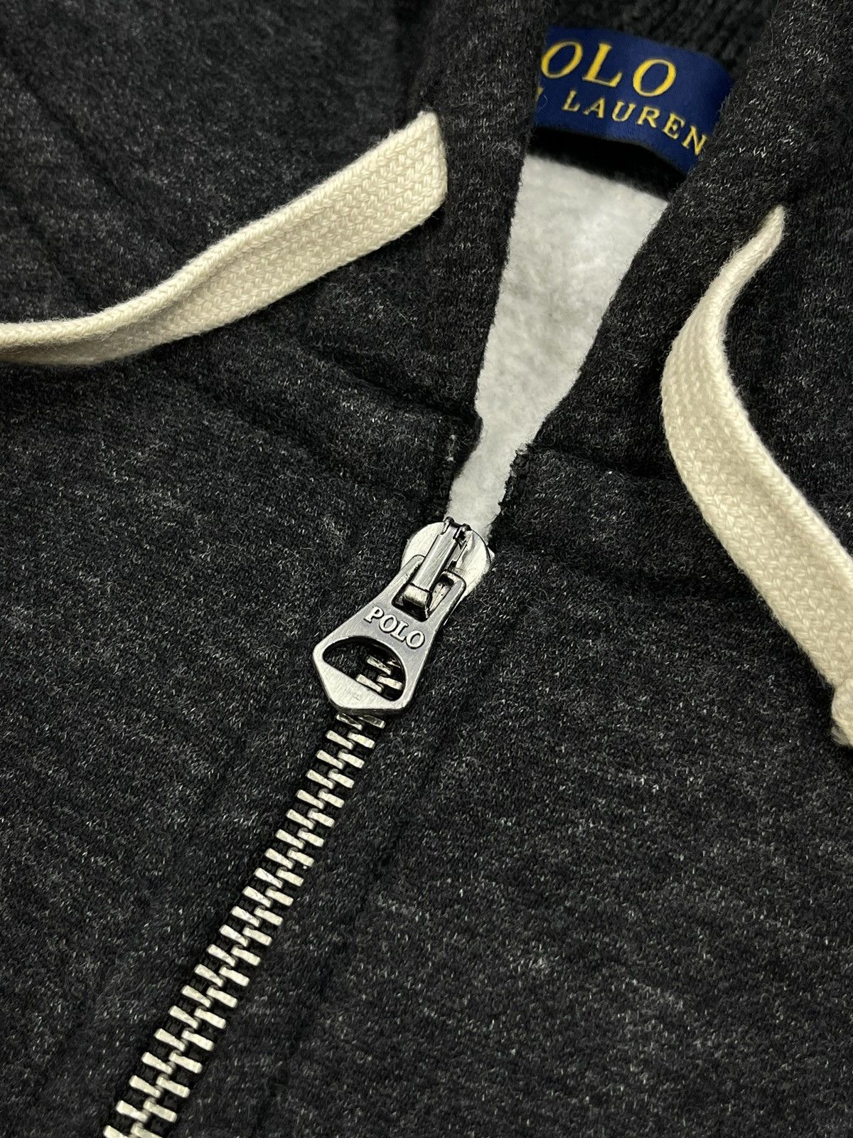 Polo Ralph Lauren Mens Polo Ralph Lauren Zip Hoodie Grey Y2K Rugby Size US L / EU 52-54 / 3 - 6 Thumbnail