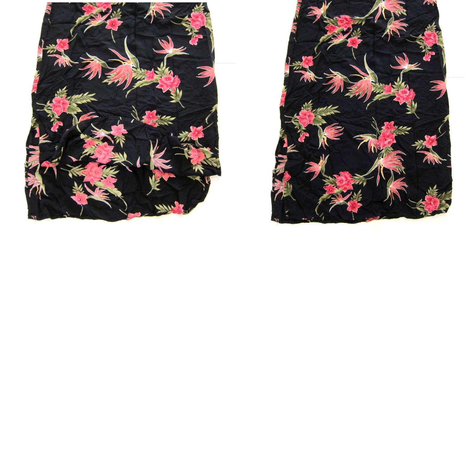 Vintage VINTAGE Units Maxi Dress Sleeveless Floral Long Sun XLarge Pink Black Green Women Ladies Size XL / US 12-14 / IT 48-50 - 8 Thumbnail