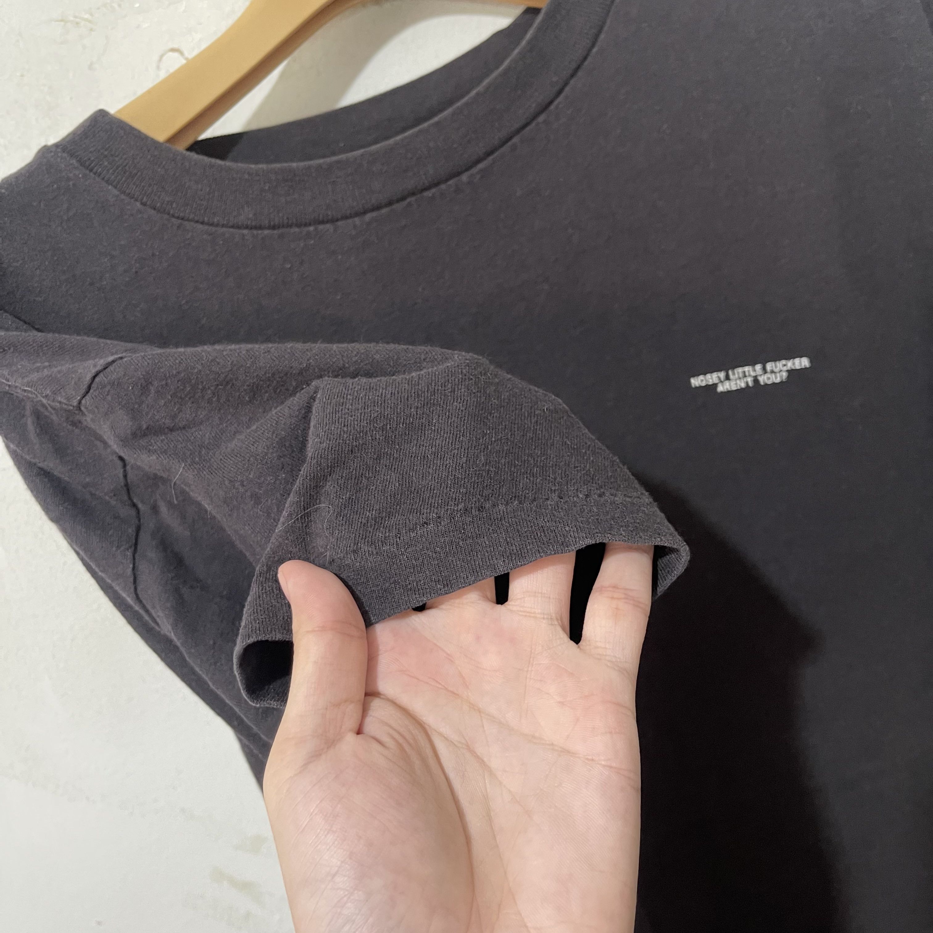 Vintage Vintage 90s Nosey Little Fucker Aren't You ? T-Shirt Size US L / EU 52-54 / 3 - 5 Thumbnail