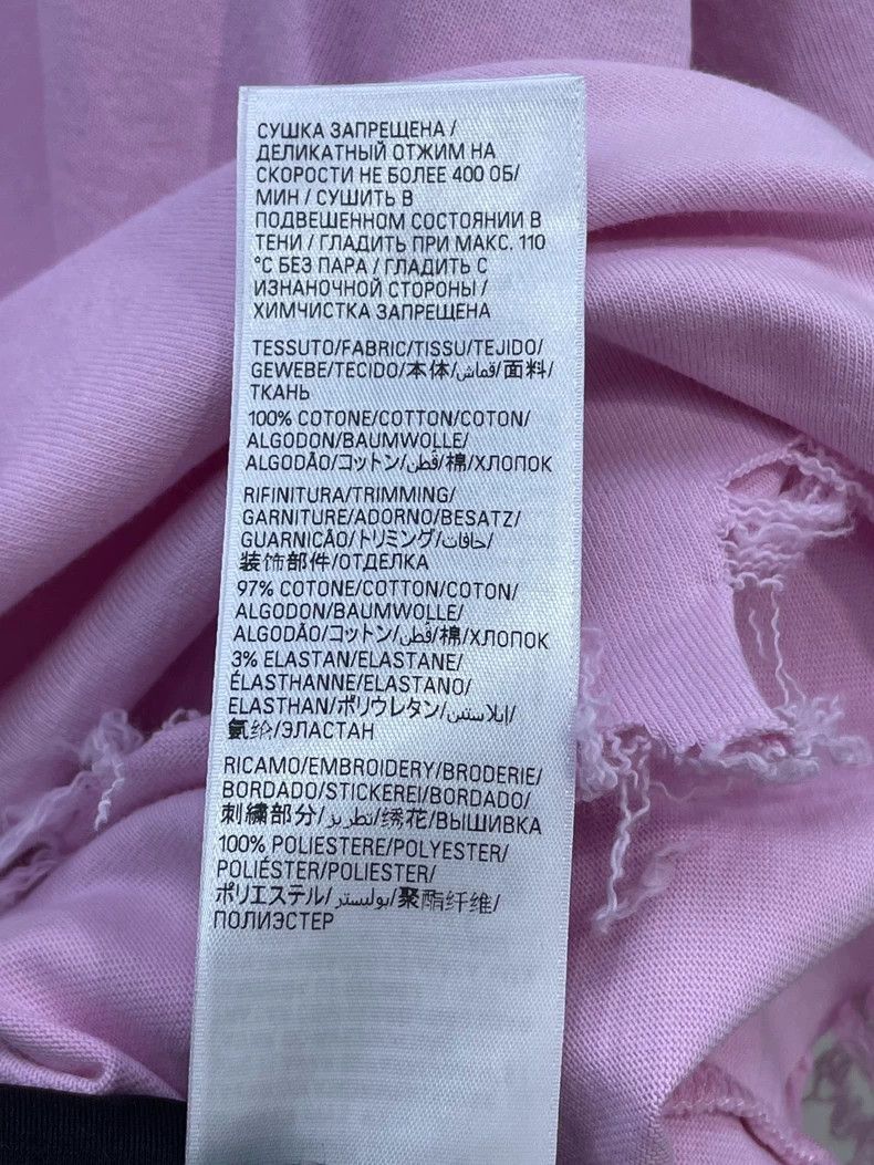 Balenciaga Balenciaga Pink Distressed Short Sleeve T-Shirt-2506 Size L / US 10 / IT 46 - 5 Thumbnail