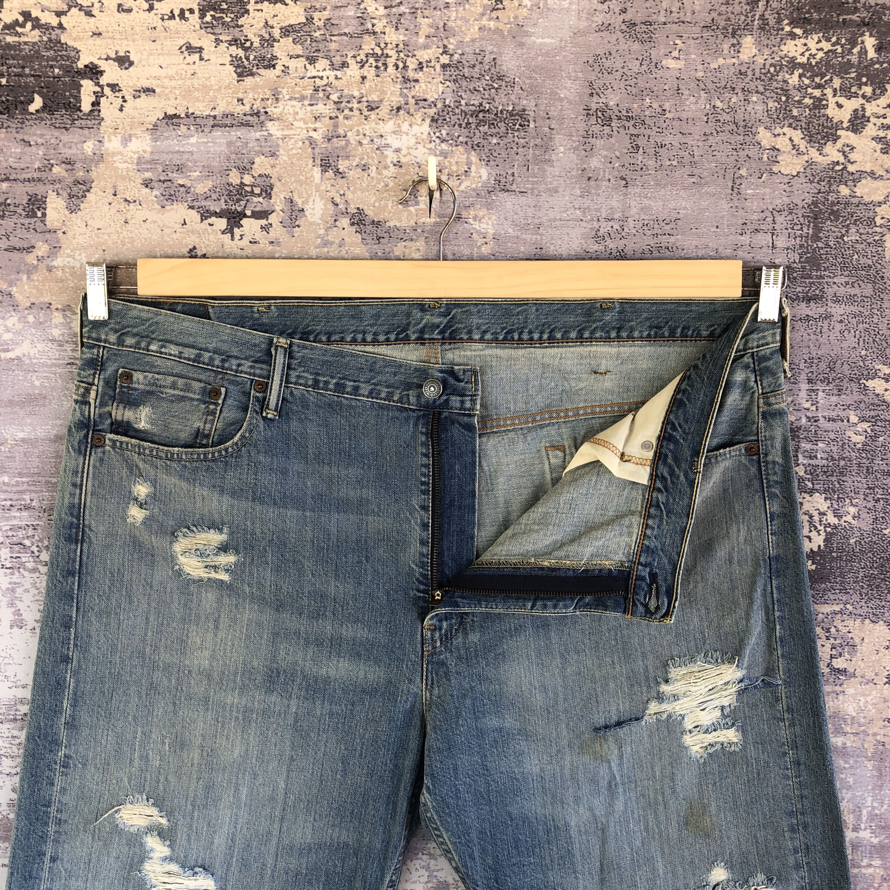 Levi's Vintage Distressed Levis 569 Faded Jeans Levi's Baggy Denim Size US 44 / EU 60 - 6 Thumbnail