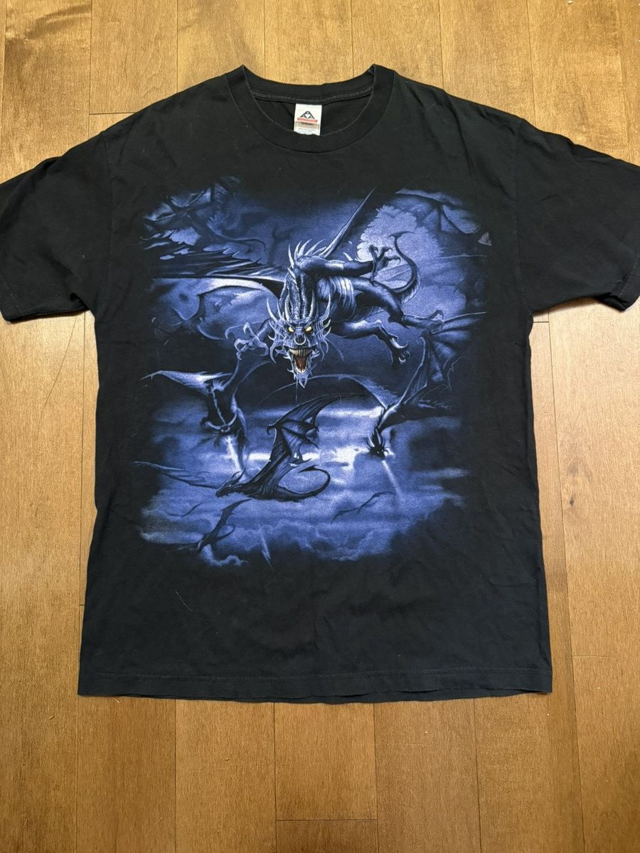 Vintage Vintage liquid blue dragon tee Size US M / EU 48-50 / 2 - 1 Thumbnail