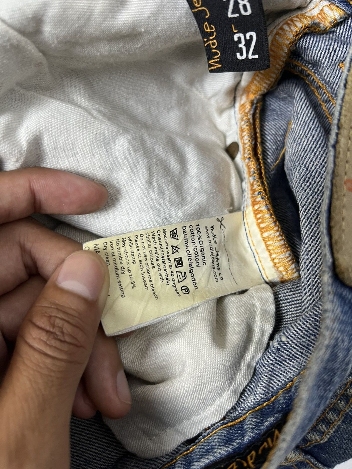 Nudie Jeans crazy distressed jeans by nudie Size US 28 / EU 44 - 8 Thumbnail