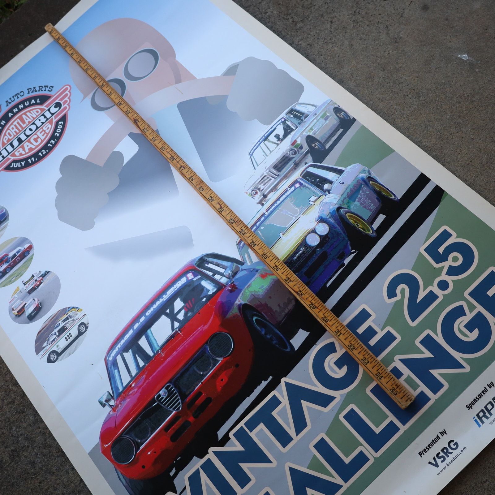 Vintage 2003 Portland Historic Races Vintage 2.5 Challenge Poster Size ONE SIZE - 14 Thumbnail