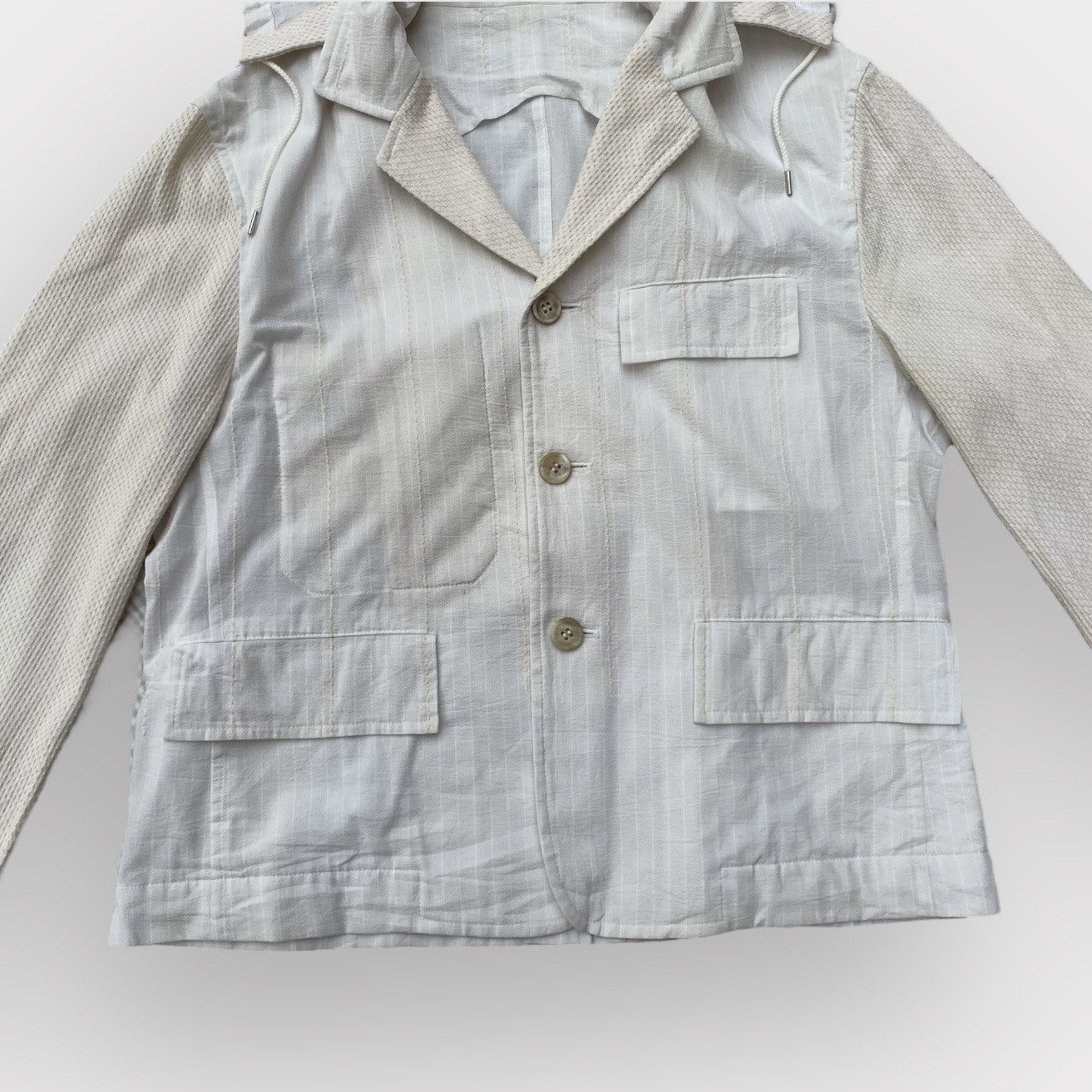 Issey Miyake SS11 Apoc Runway Blazer With Hoodie Size US M / EU 48-50 / 2 - 4 Thumbnail