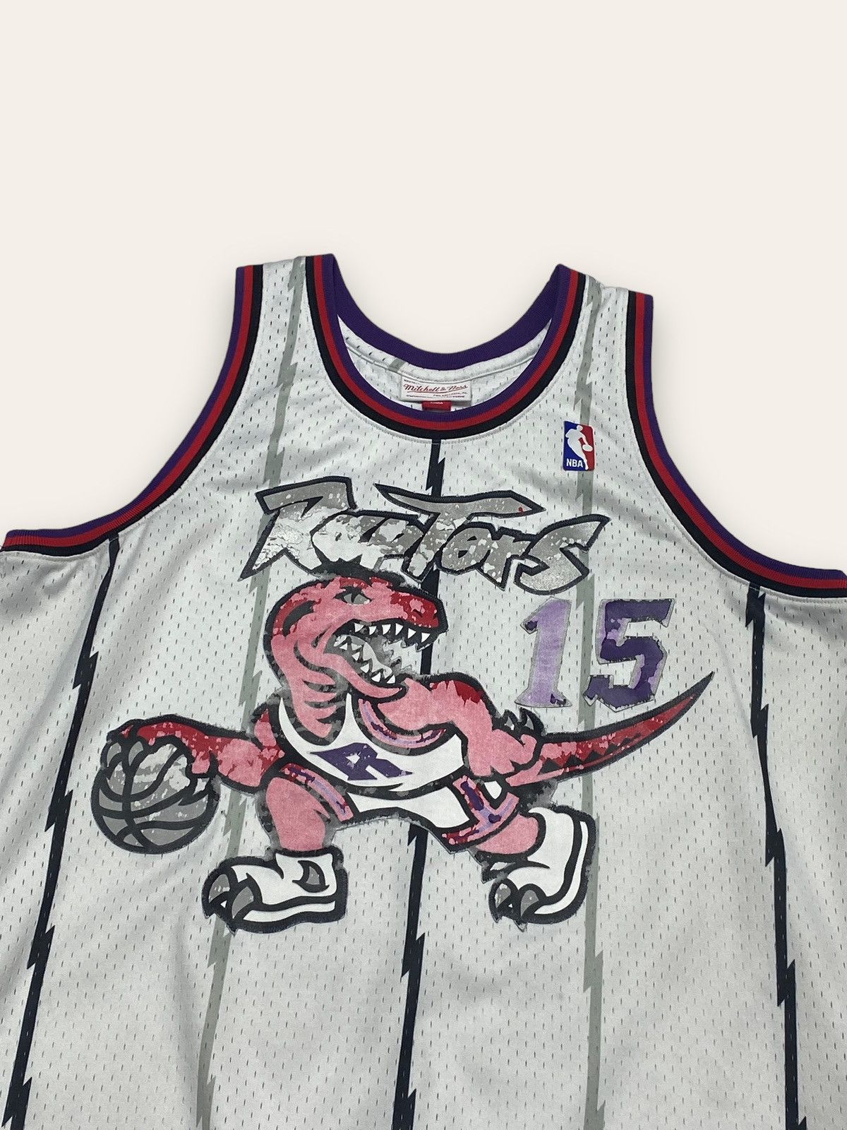 Mitchell & Ness Vintage RAPTORS CARTER NBA Distressed Tank Top Jersey Size US L / EU 52-54 / 3 - 3 Thumbnail