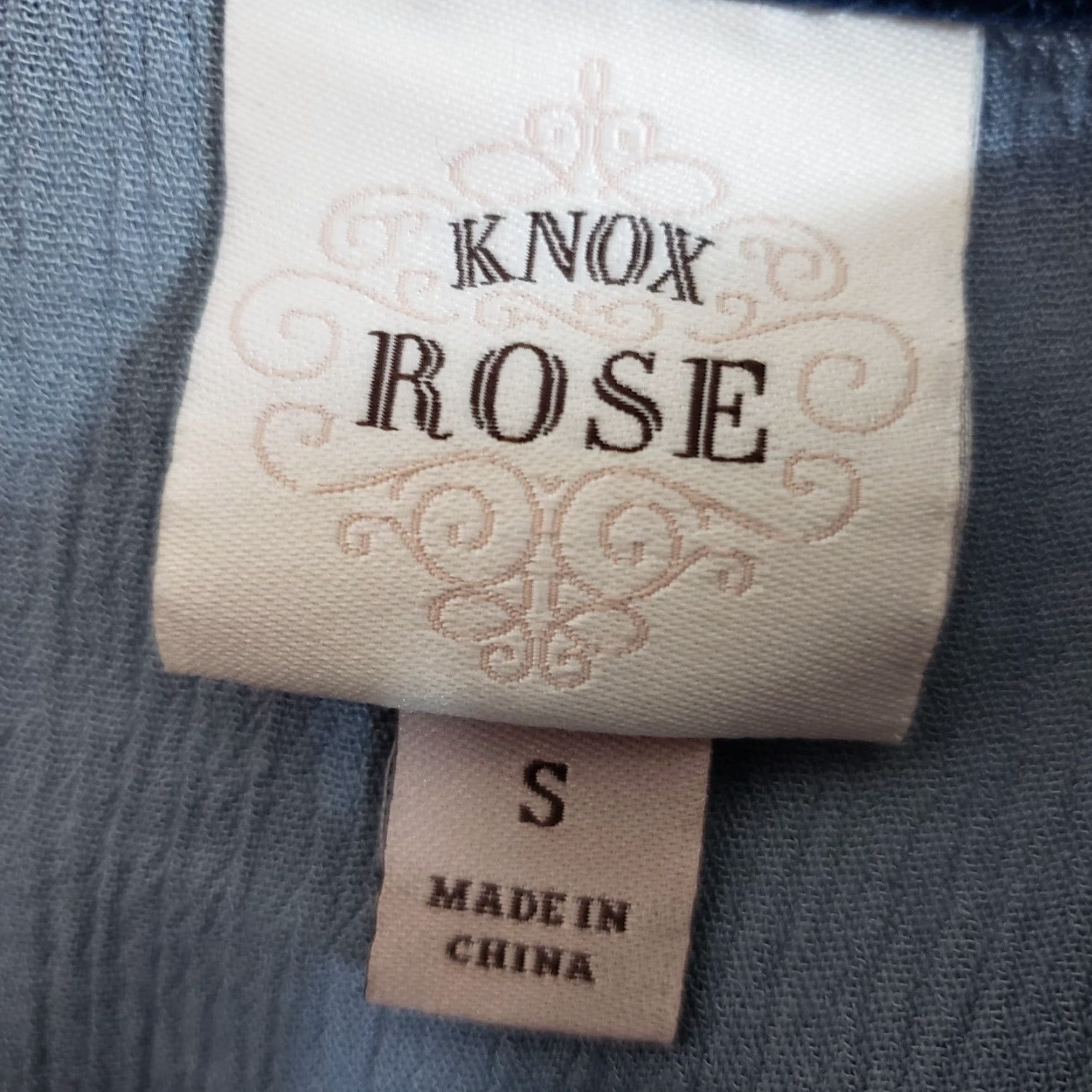 Vintage Knox Rose Womens Blouse Sz S Blue Floral Embroidered Long Sleeve Tassels Size S / US 4 / IT 40 - 5 Thumbnail