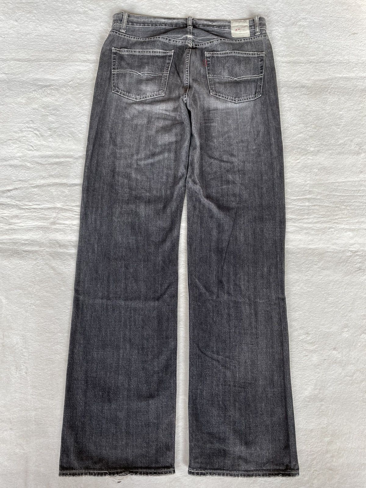 Japanese Brand Vintage G L Heart Faded Mudwash Denim Jeans Size US 33 - 4 Thumbnail