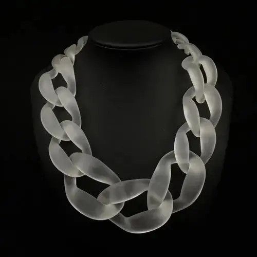 Other Women Oversize Acrylic Chain Necklace Size ONE SIZE - 2 Thumbnail